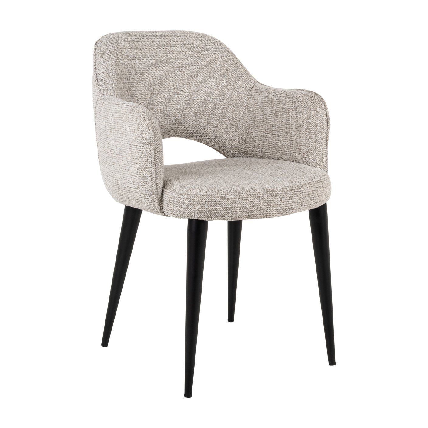 Richmond Eetkamerstoel Giovanni Geweven stof - Naturel