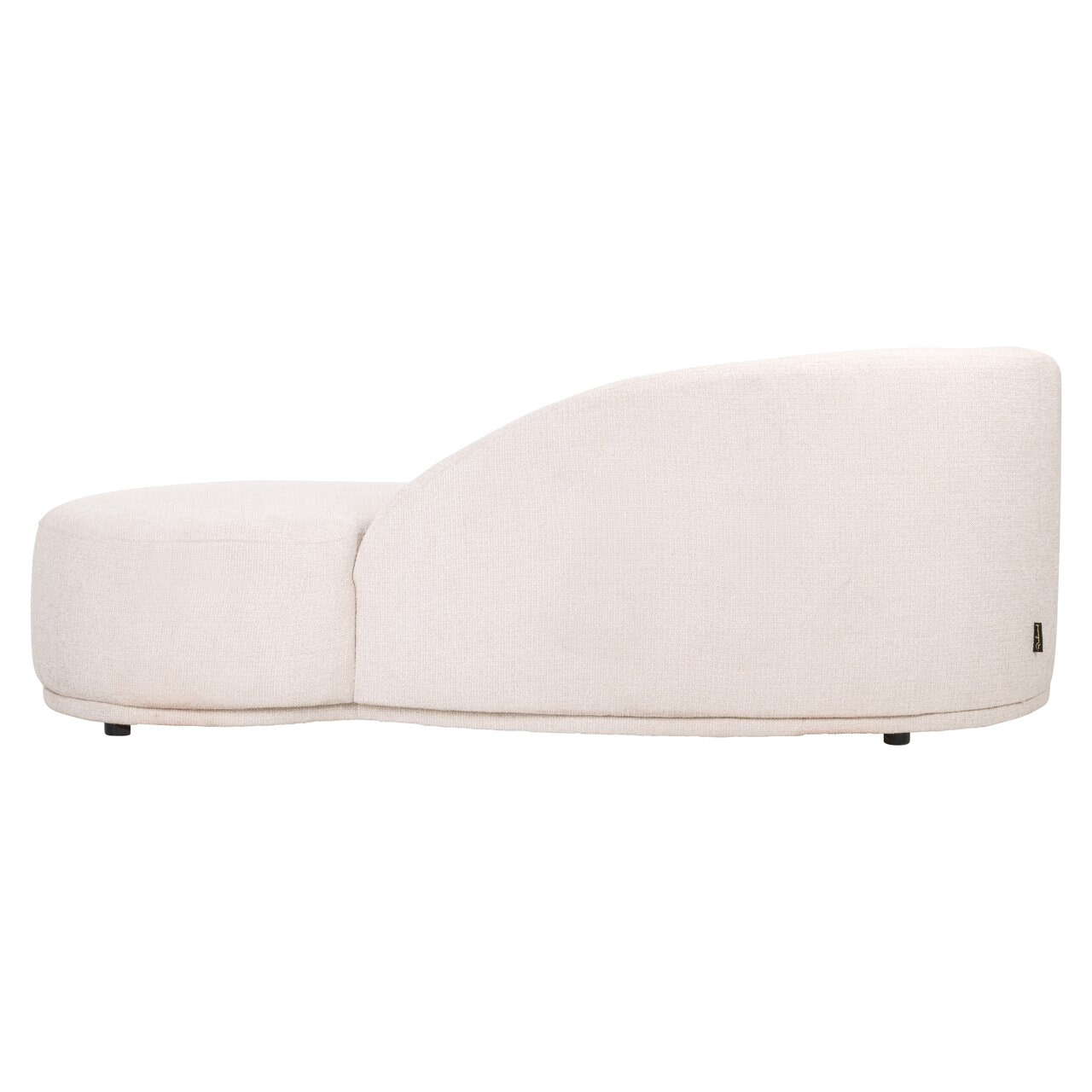 Richmond Chaise Longue 'Emma' Geweven stof, kleur Crème