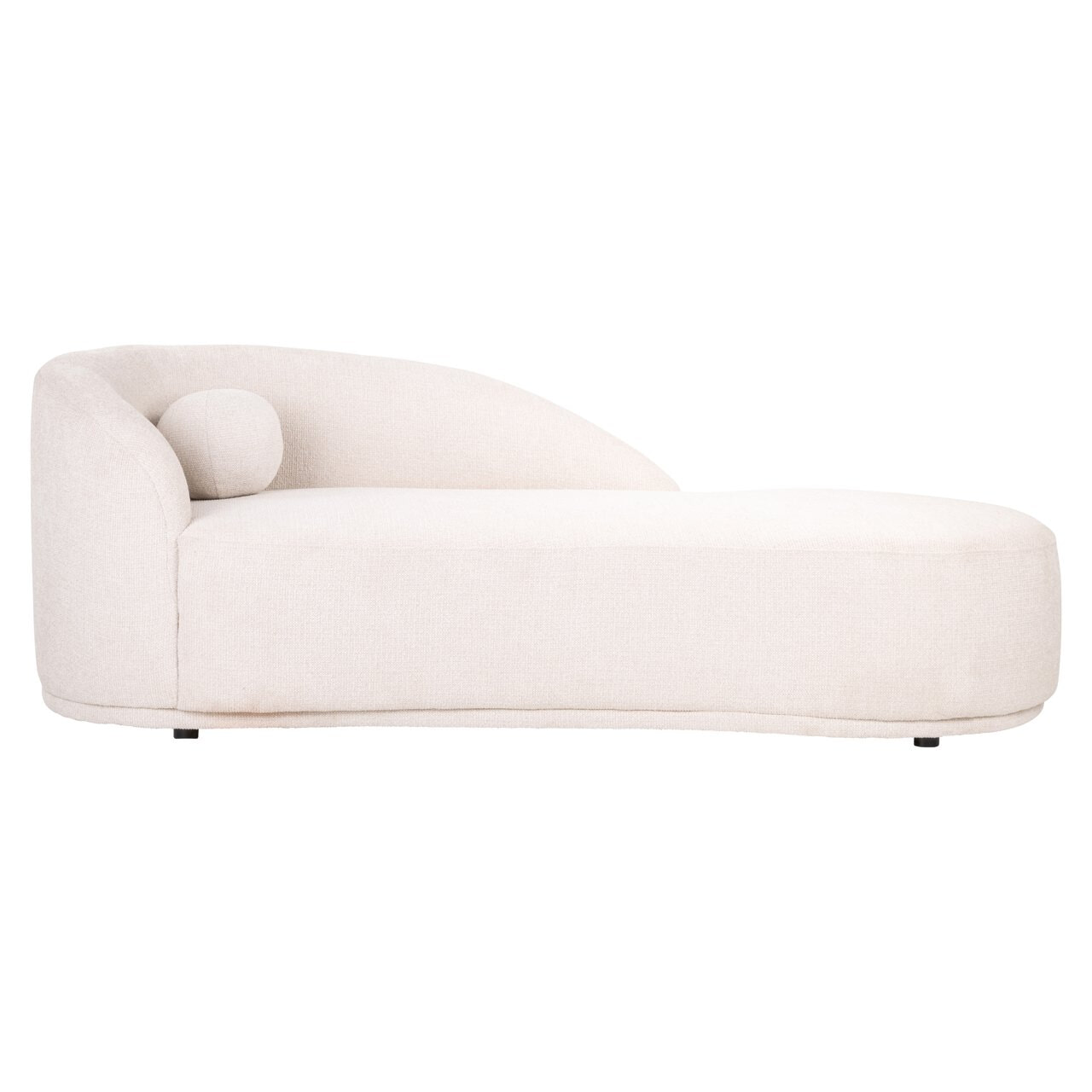 Richmond Interiors Richmond Chaise Longue Emma Geweven stof - Crème