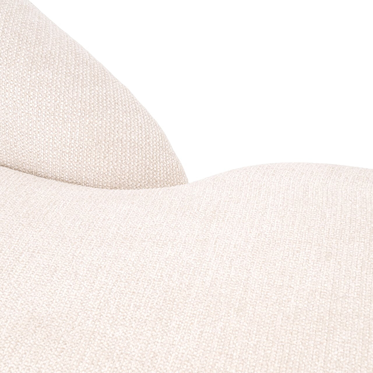 Richmond Chaise Longue 'Emma' Geweven stof, kleur Crème