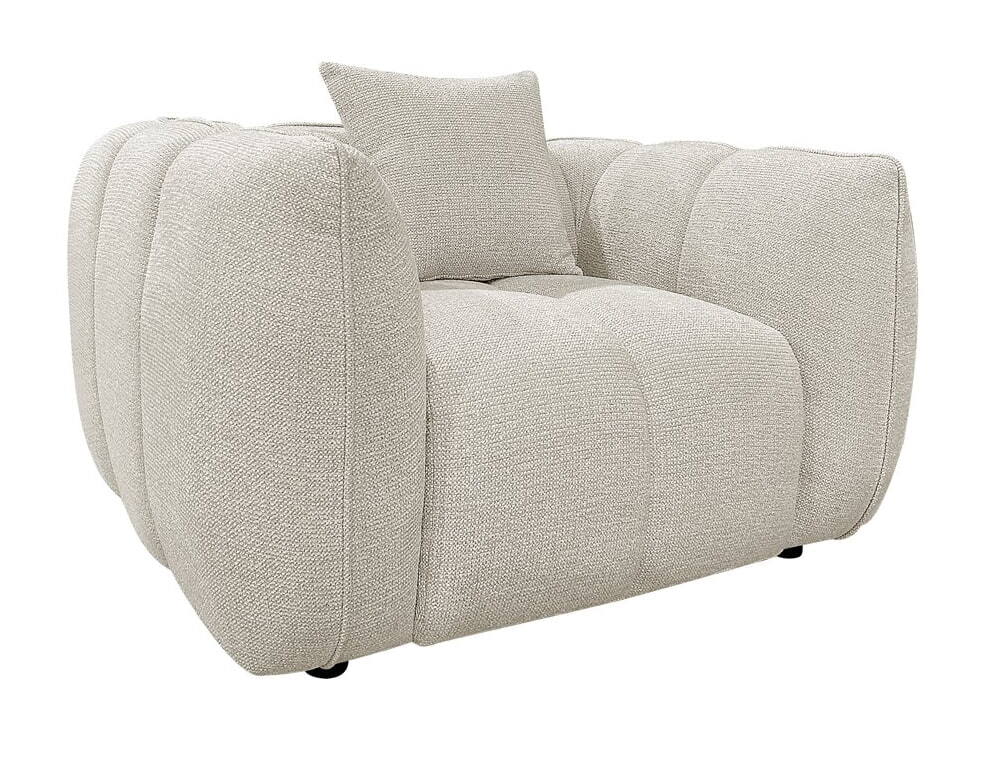 Richmond Fauteuil 'Jezebel' Geweven stof, kleur Crème