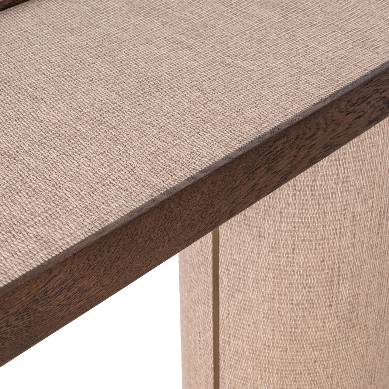 Richmond Sidetable 'Willox' Linnen en eiken, 140cm