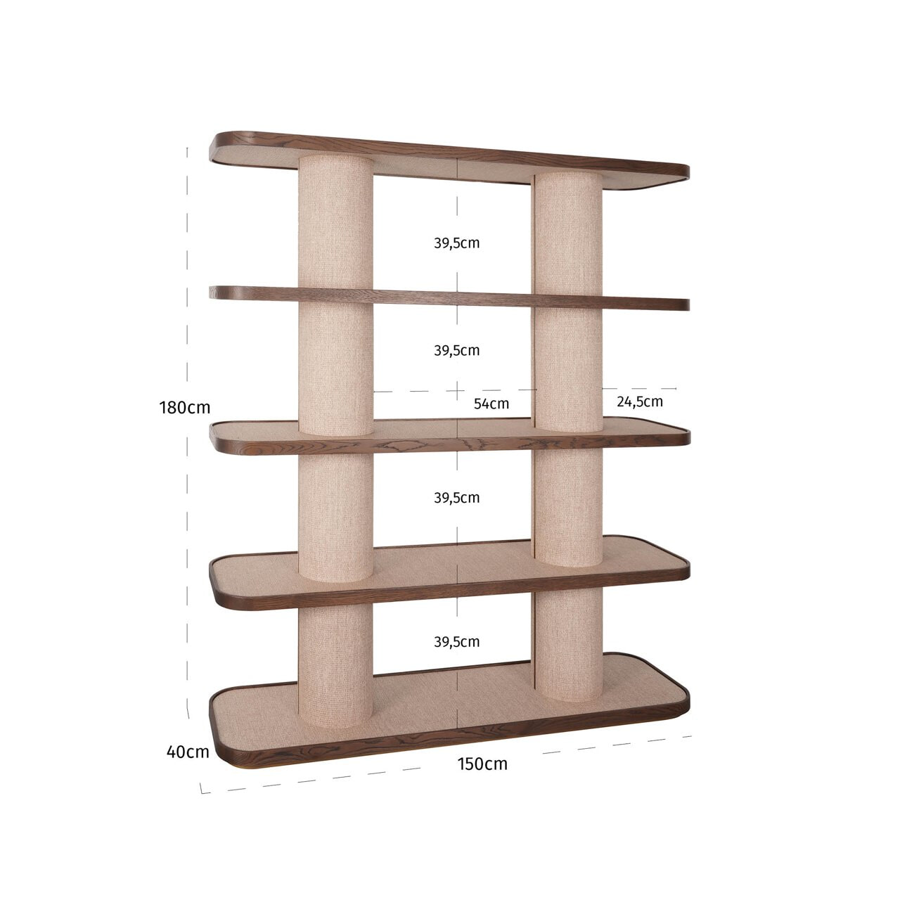 Richmond Wandrek 'Willox' Linnen en eiken