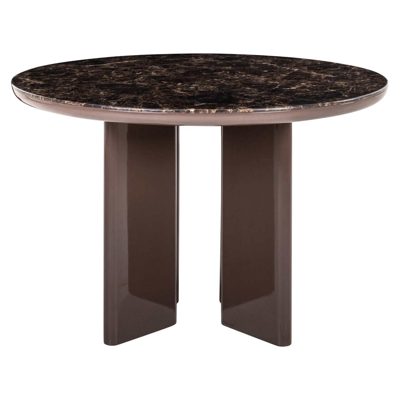 richmondinteriors Richmond Ronde Eettafel Almundi Keramiek, &Oslash;120cm - Chocolat Brown