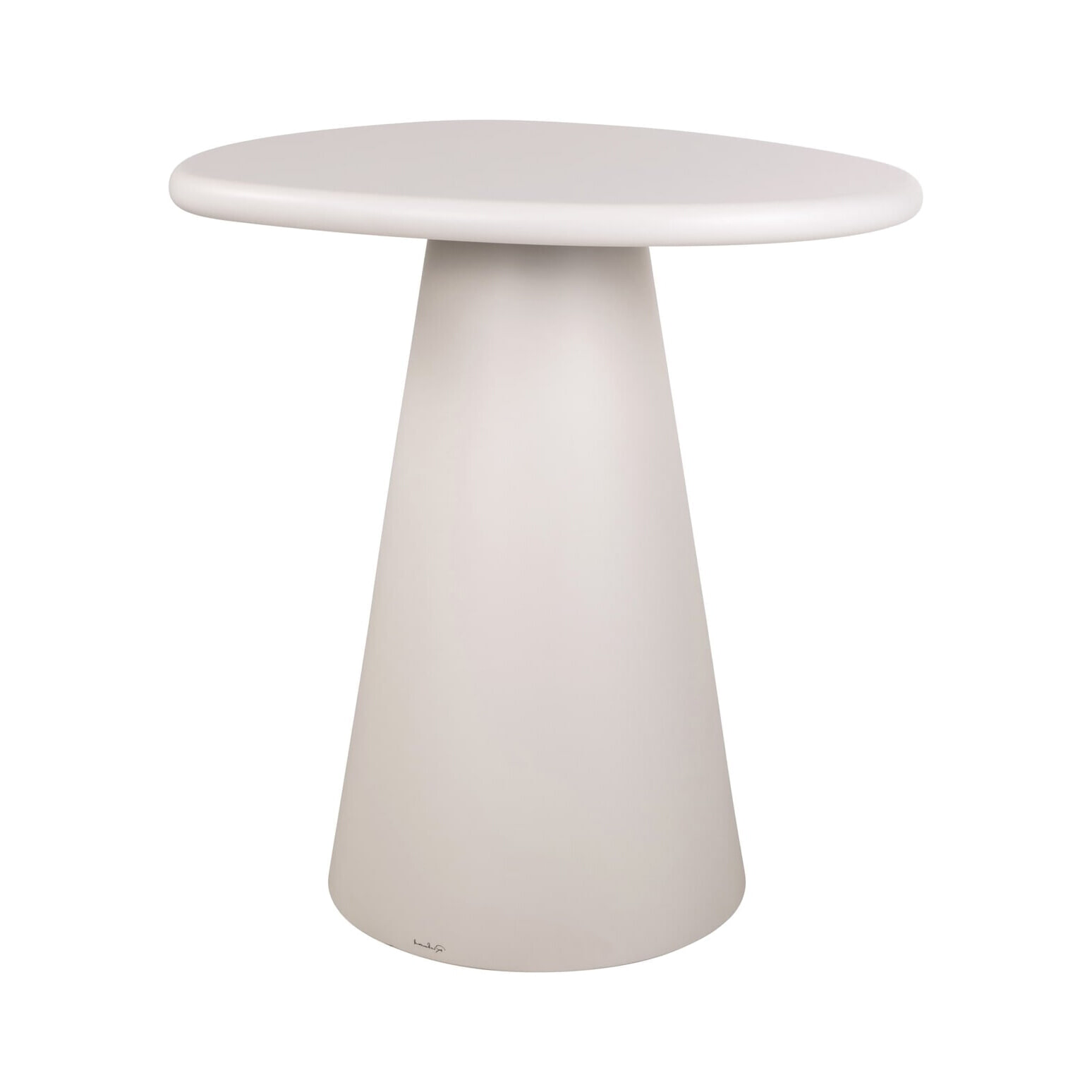 Richmond Organische Bartafel 'Bloomstone' 110 x 88cm, kleur Wit