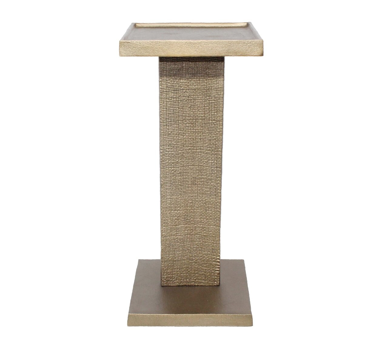 Richmond Interiors Richmond Bijzettafel Foley Brass Antique, 25 x 25cm - Goud