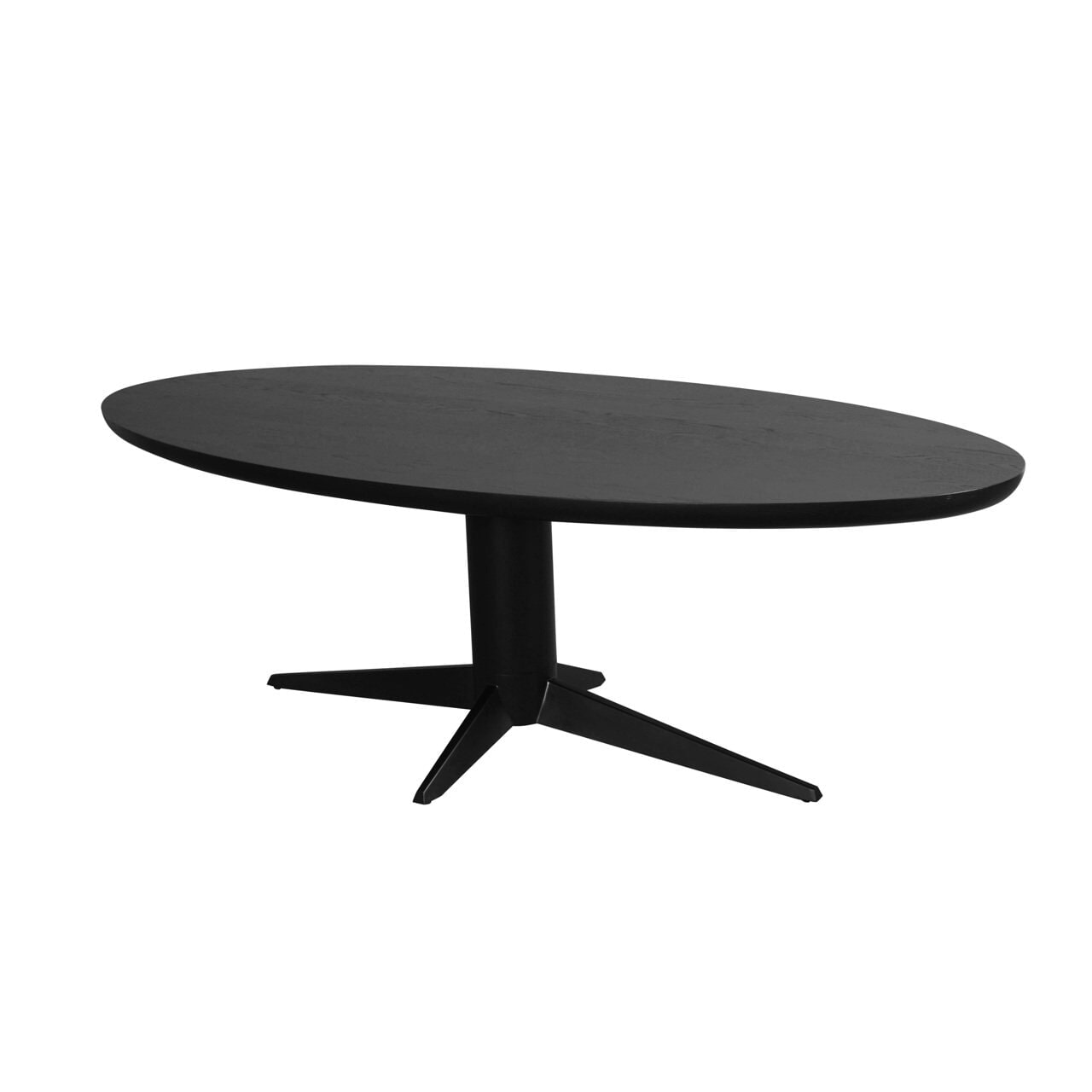 Richmond Ovale Eettafel Rayford Eikenhout, 230 x 110cm - Zwart - Ovaal