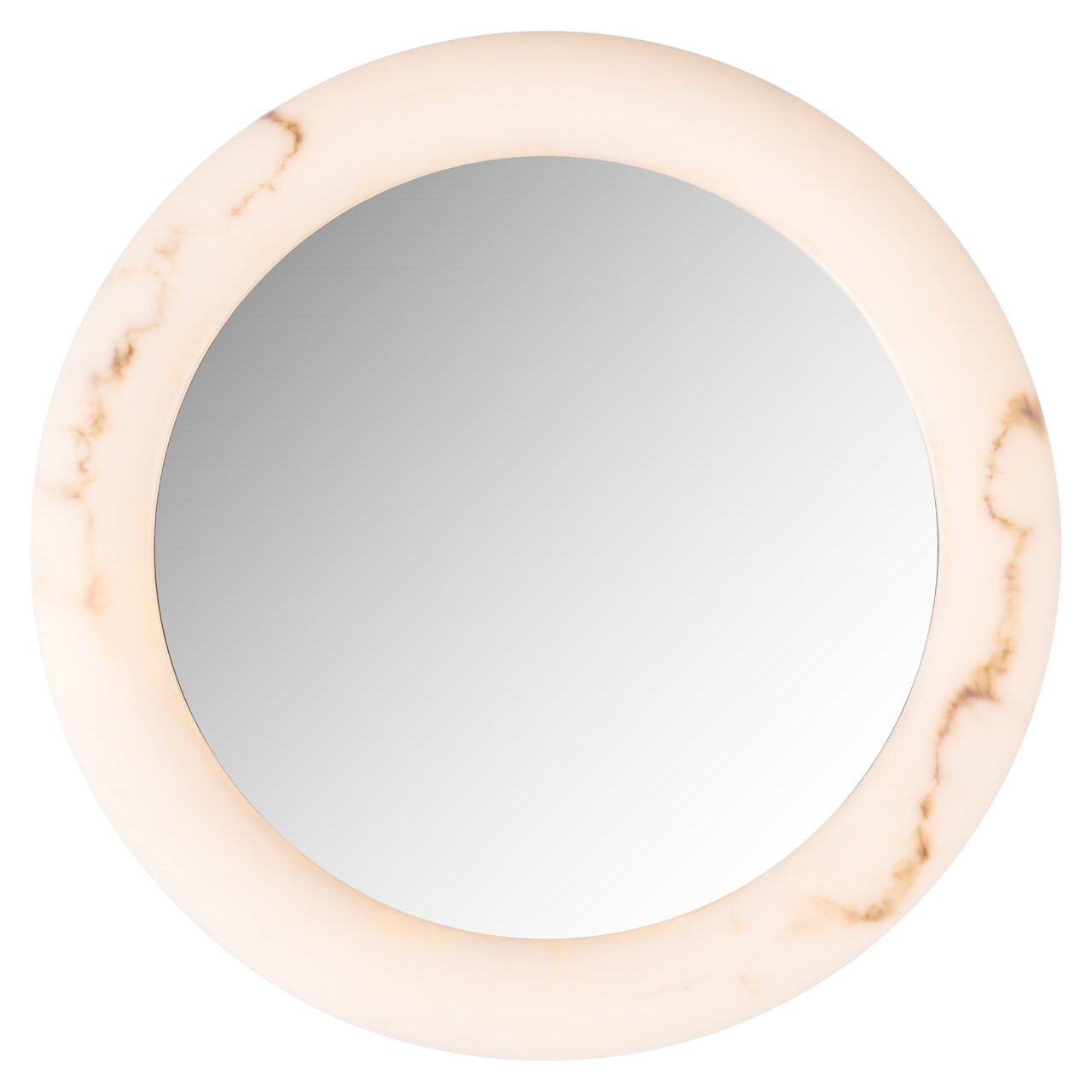 Richmond Wandlamp 'Oravelle' Met spiegel, Faux Alabaster, 60cm