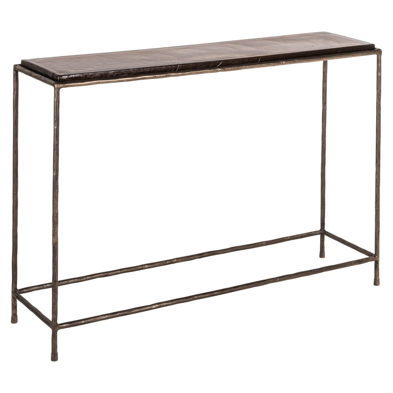 Richmond Sidetable 'Villano' Bronskleurig glas, 110cm