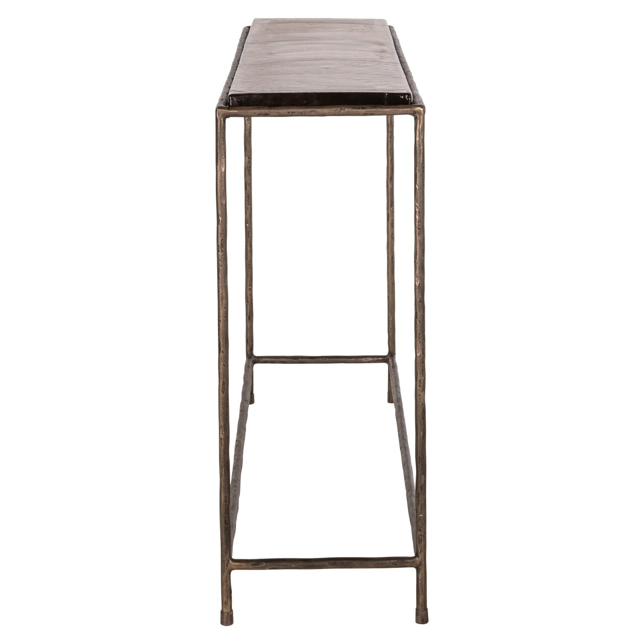 Richmond Sidetable 'Villano' Bronskleurig glas, 110cm