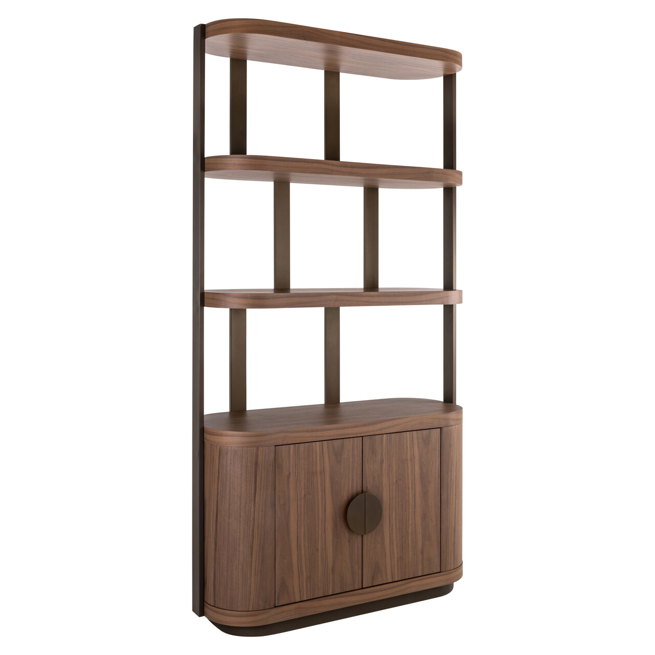 Richmond Wandkast 'Windsor' 225 x 120cm, kleur Walnut