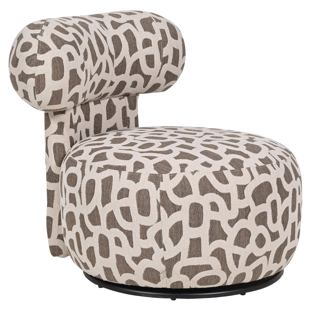 Richmond Draaifauteuil 'Kaya' Weave, kleur Brown