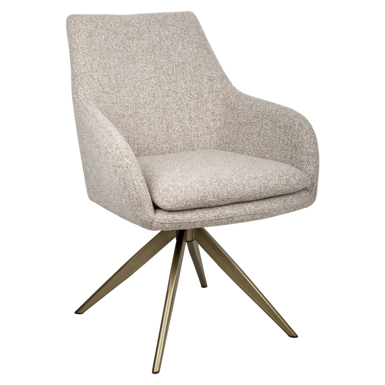 Richmond Draaibare Eetkamerstoel Lisonne Cayenne - Brown