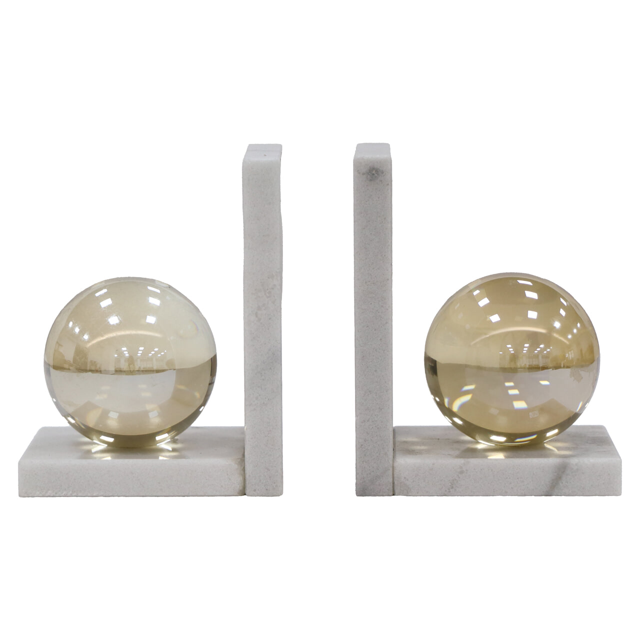 Richmond Boekenstandaard 'Lulu' Crystal glas en marmer