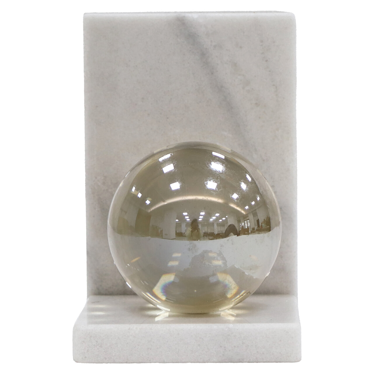 Richmond Boekenstandaard 'Lulu' Crystal glas en marmer