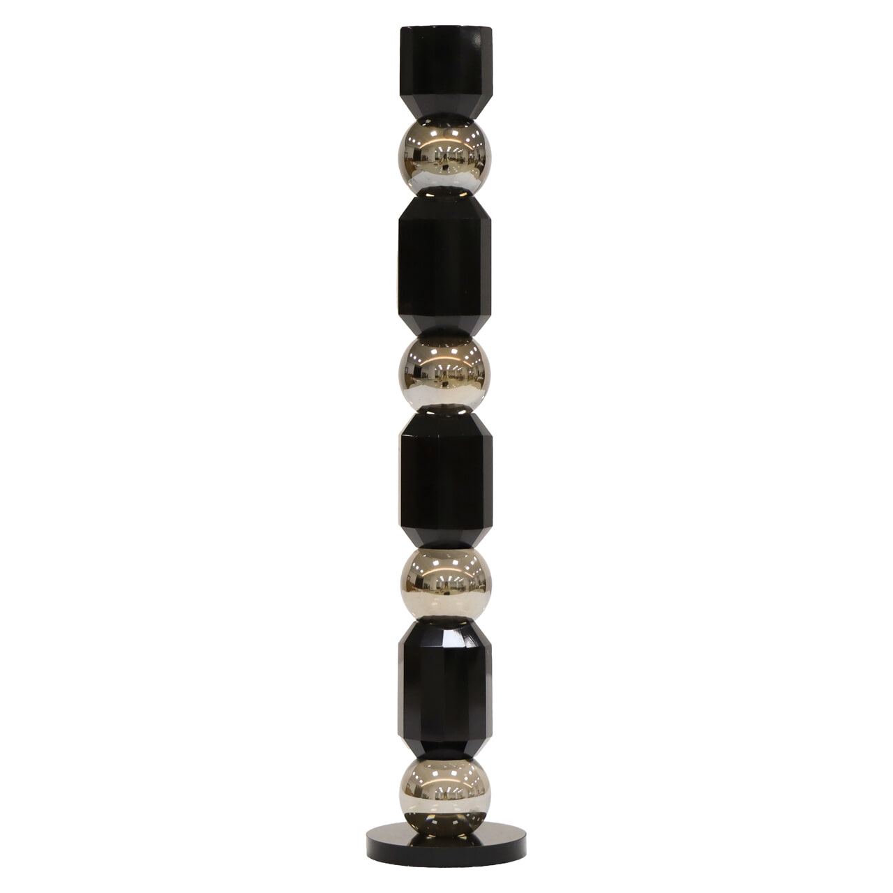 Richmond Kandelaar 'Jessy' Crystal, 37cm, kleur Zwart