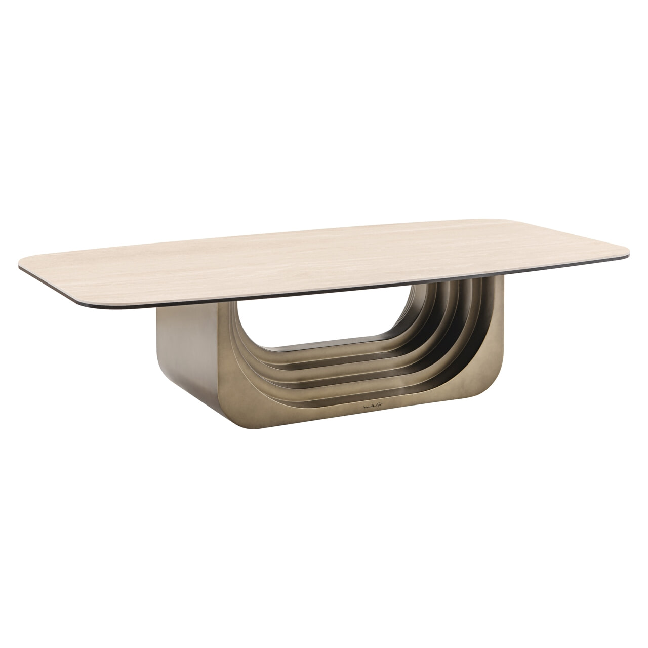 Richmond Salontafel 'Maxfield' Keramiek, kleur Beige, 140 x 70cm
