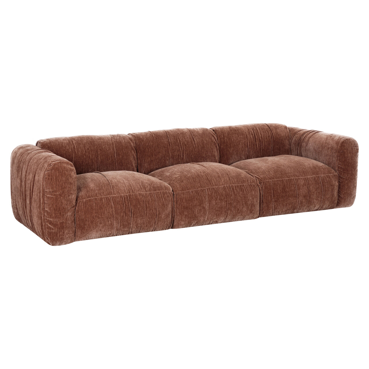 Richmond Bank 'Monty' 288cm, Be Straight, kleur Coffee