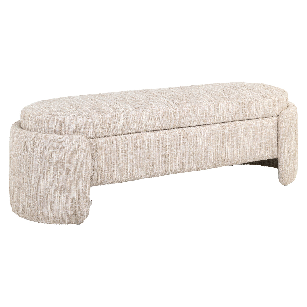 Richmond Bankje 'Cupid' Met opbergruimte, Beige Angora, 150cm