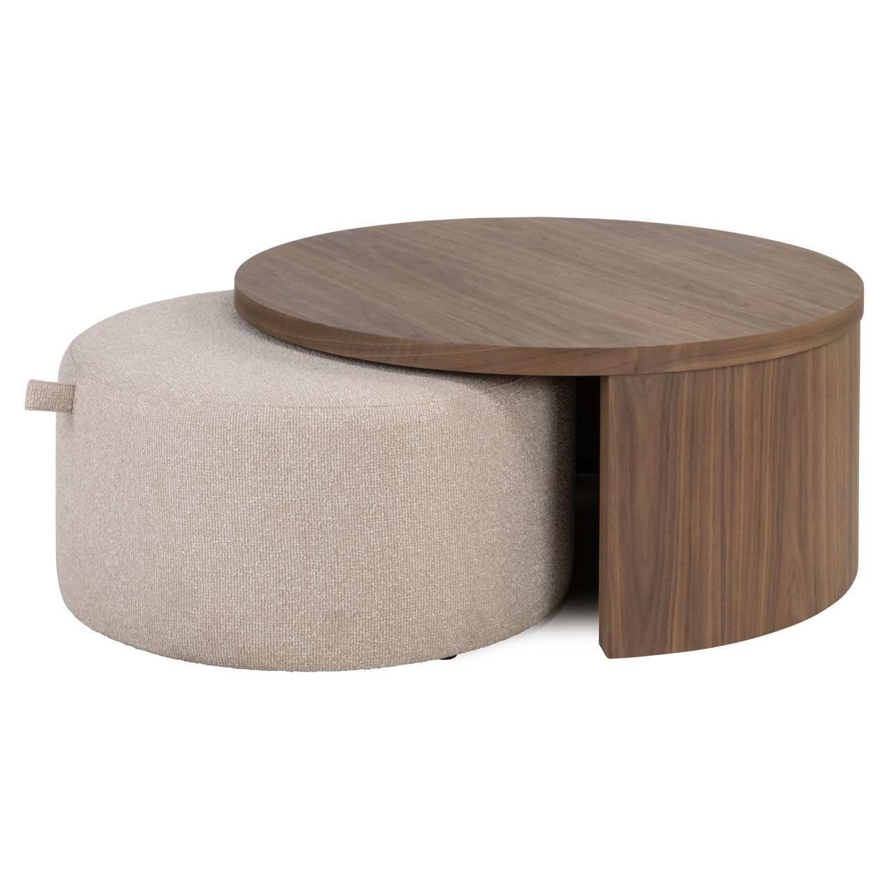 Richmond Salontafel 'Windsor' Set van 2 stuks, 90cm, kleur Walnut 