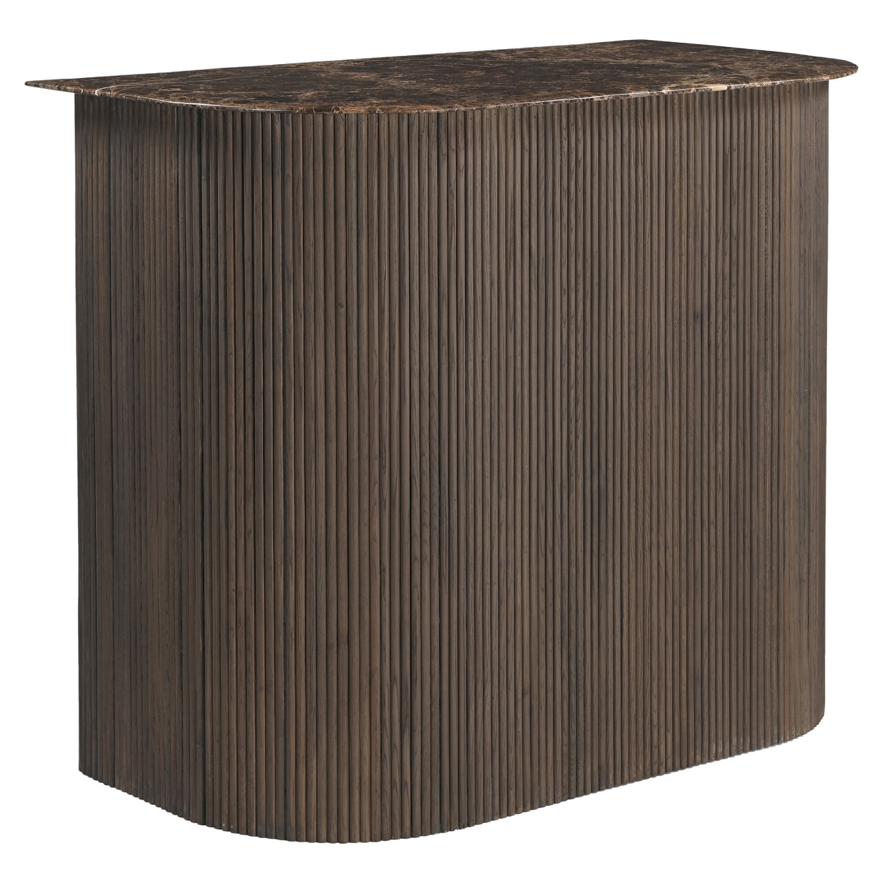 Richmond Bartafel 'Castello' Marmer en eiken, 130 x 60cm, kleur Smoked Charchoal