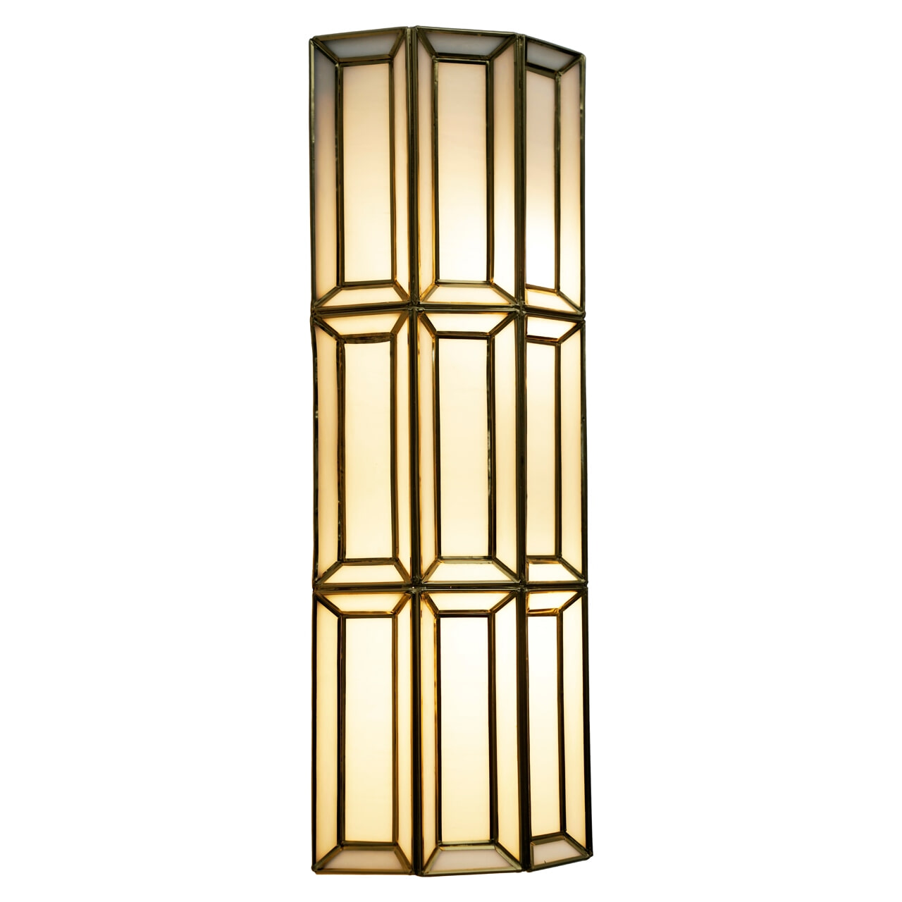 Richmond Wandlamp 'Opal' kleur Brass Antique