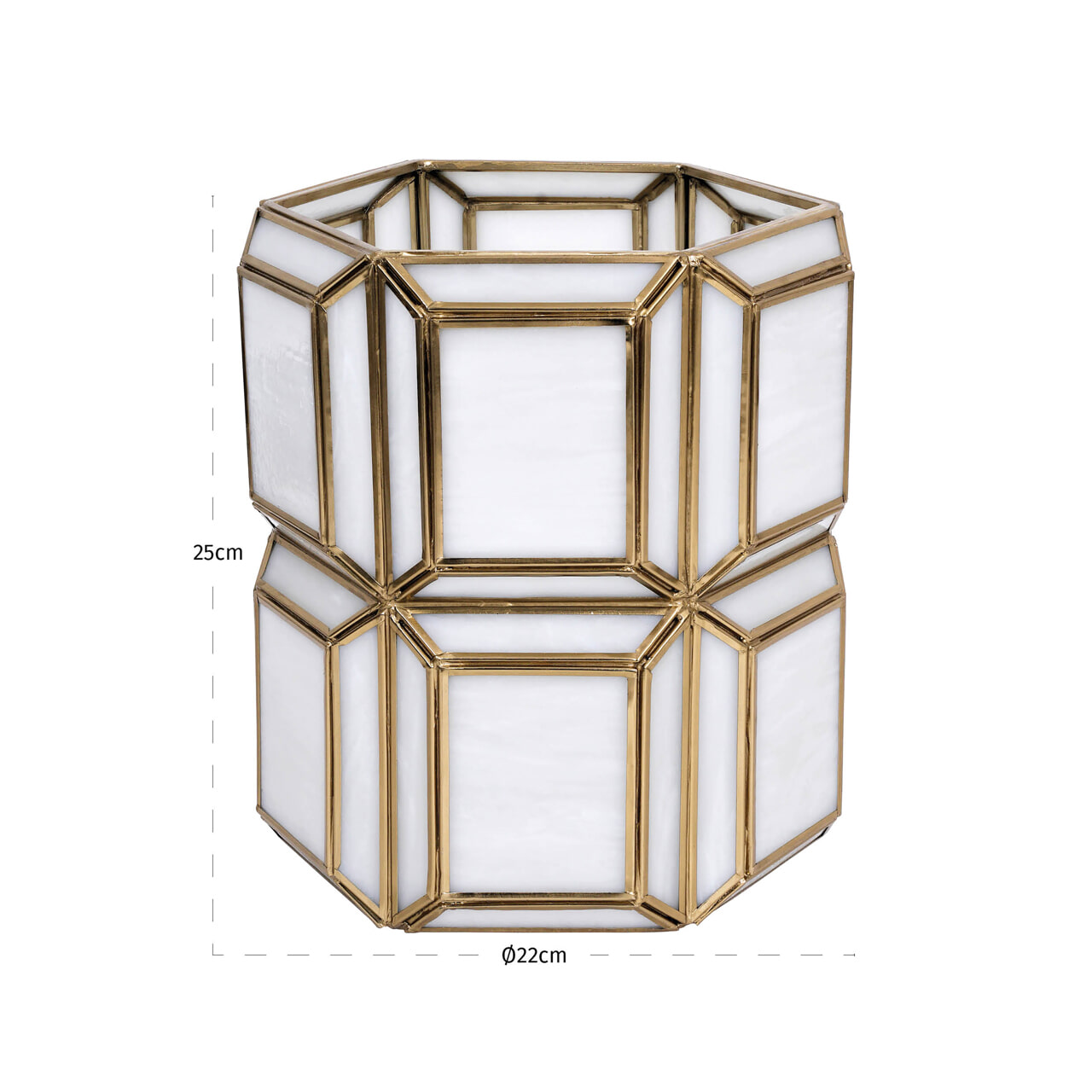 Richmond Windlicht 'Ariana' brass antique small