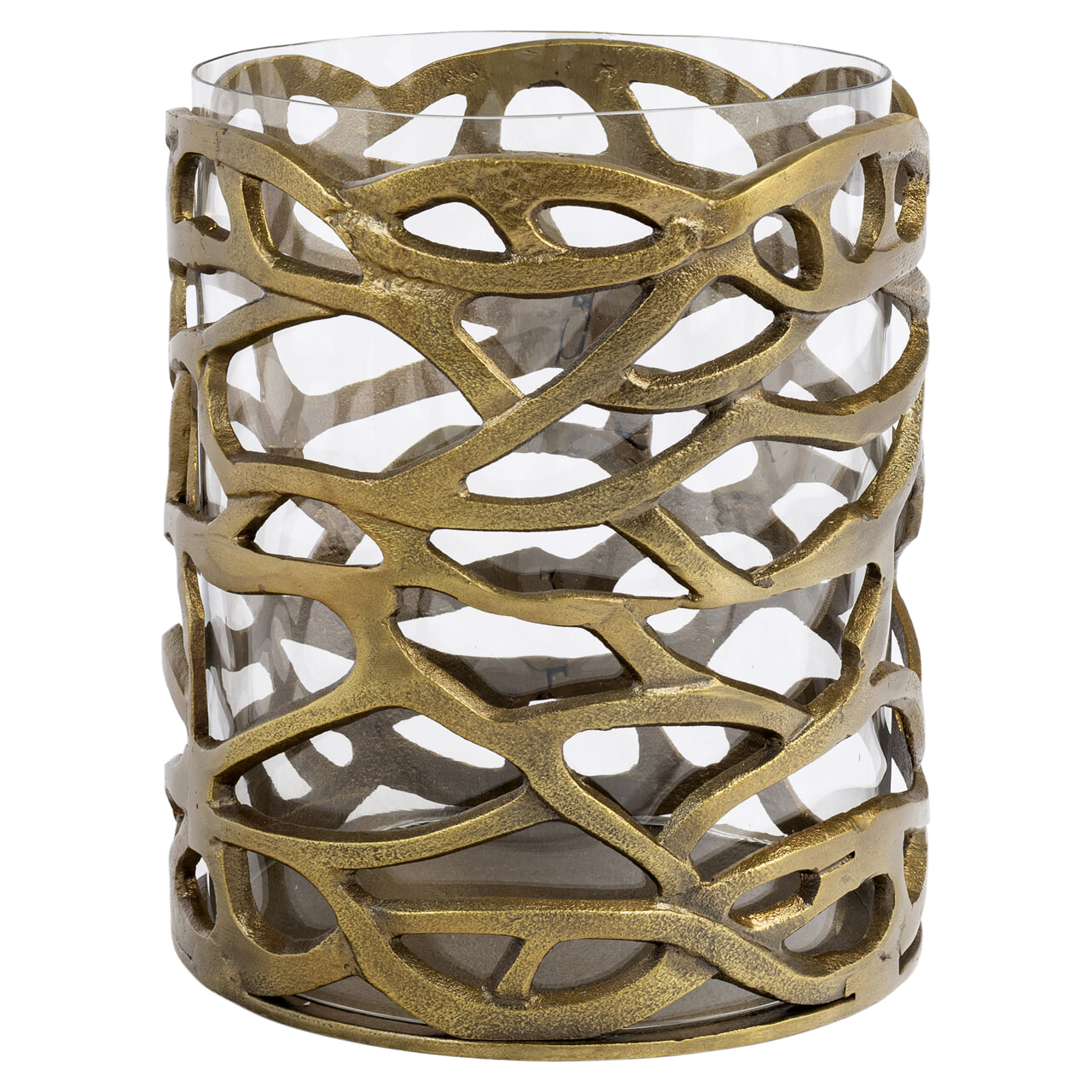 Richmond Windlicht 'Mase' 27cm, kleur Brass antique