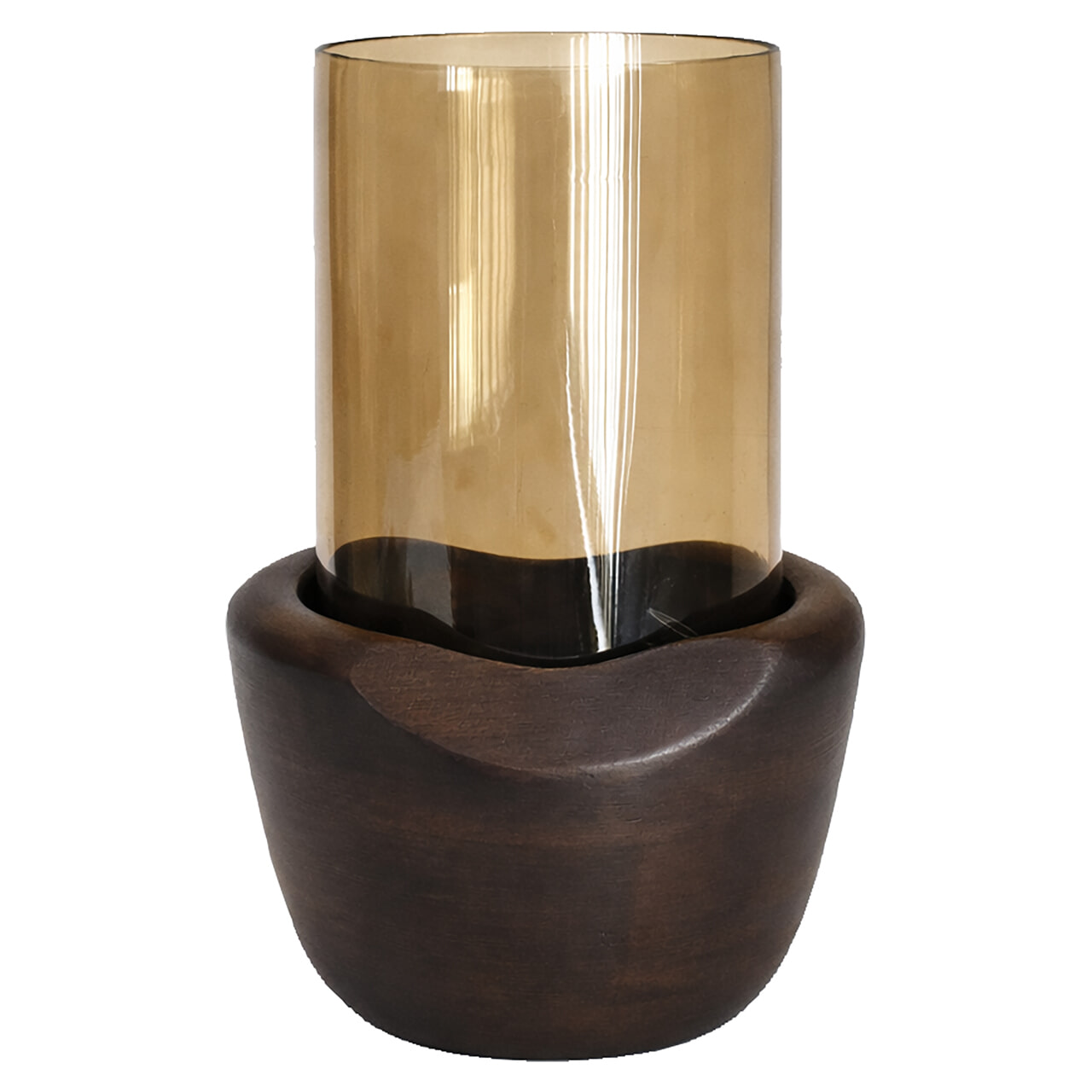 Richmond Windlicht 'Jade' 21cm, kleur Walnut 