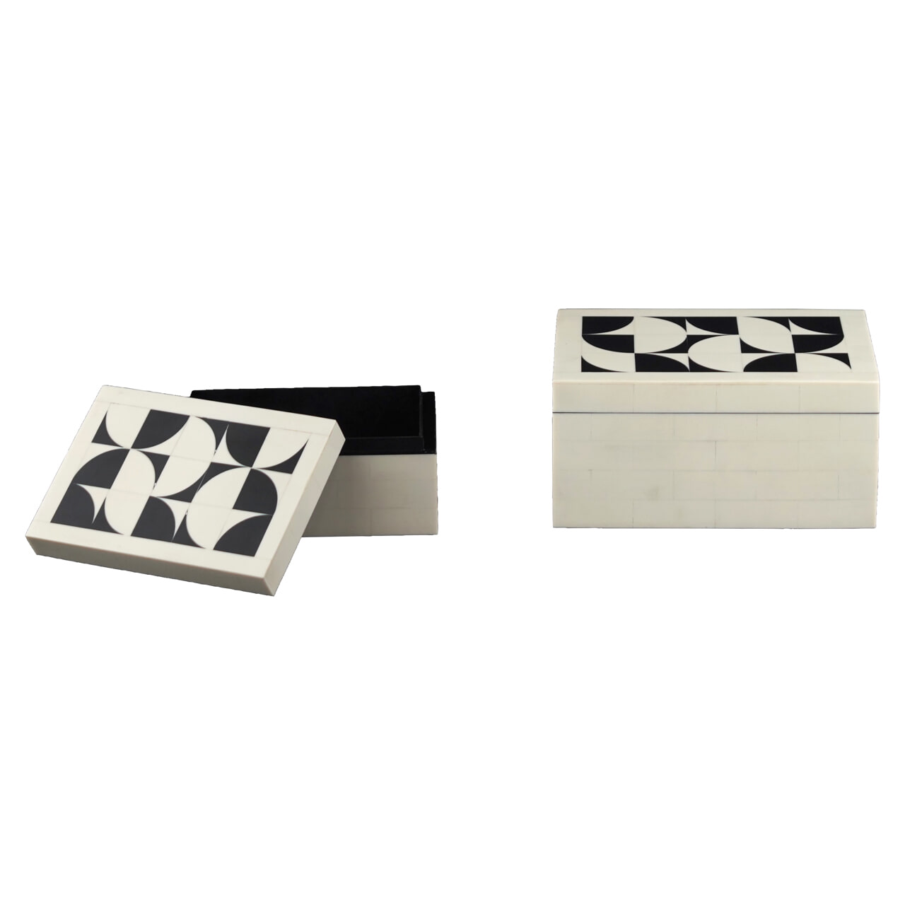 Richmond Opbergdoos 'Flake' Set van 2 stuks, kleur White 