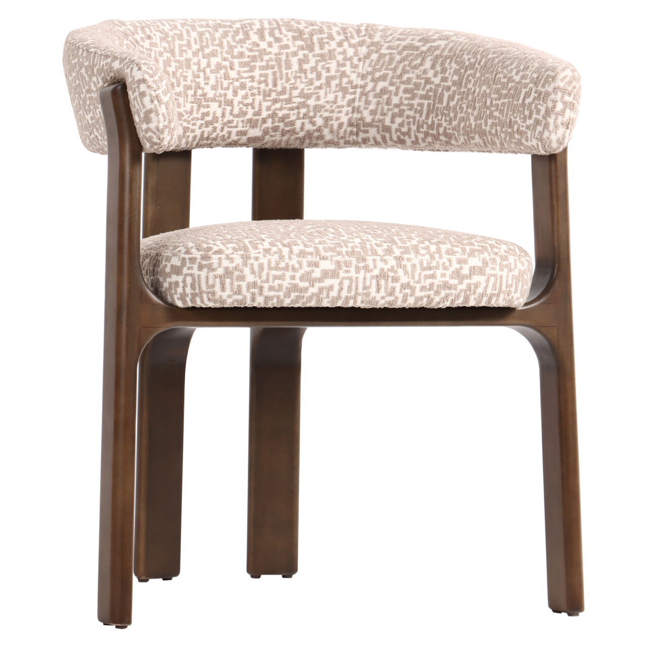 Richmond Eetkamerstoel Contigo Geo stof en hout - Natural