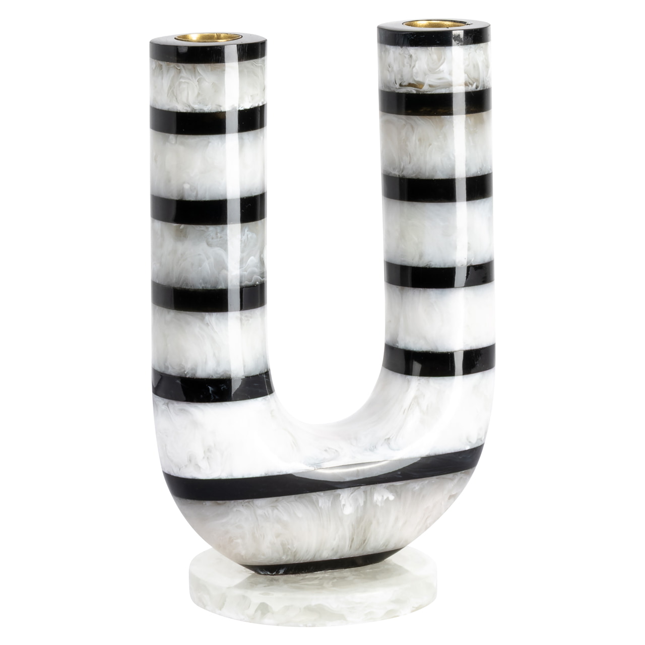 Richmond Kandelaar River Resin, 20cm - Grijs