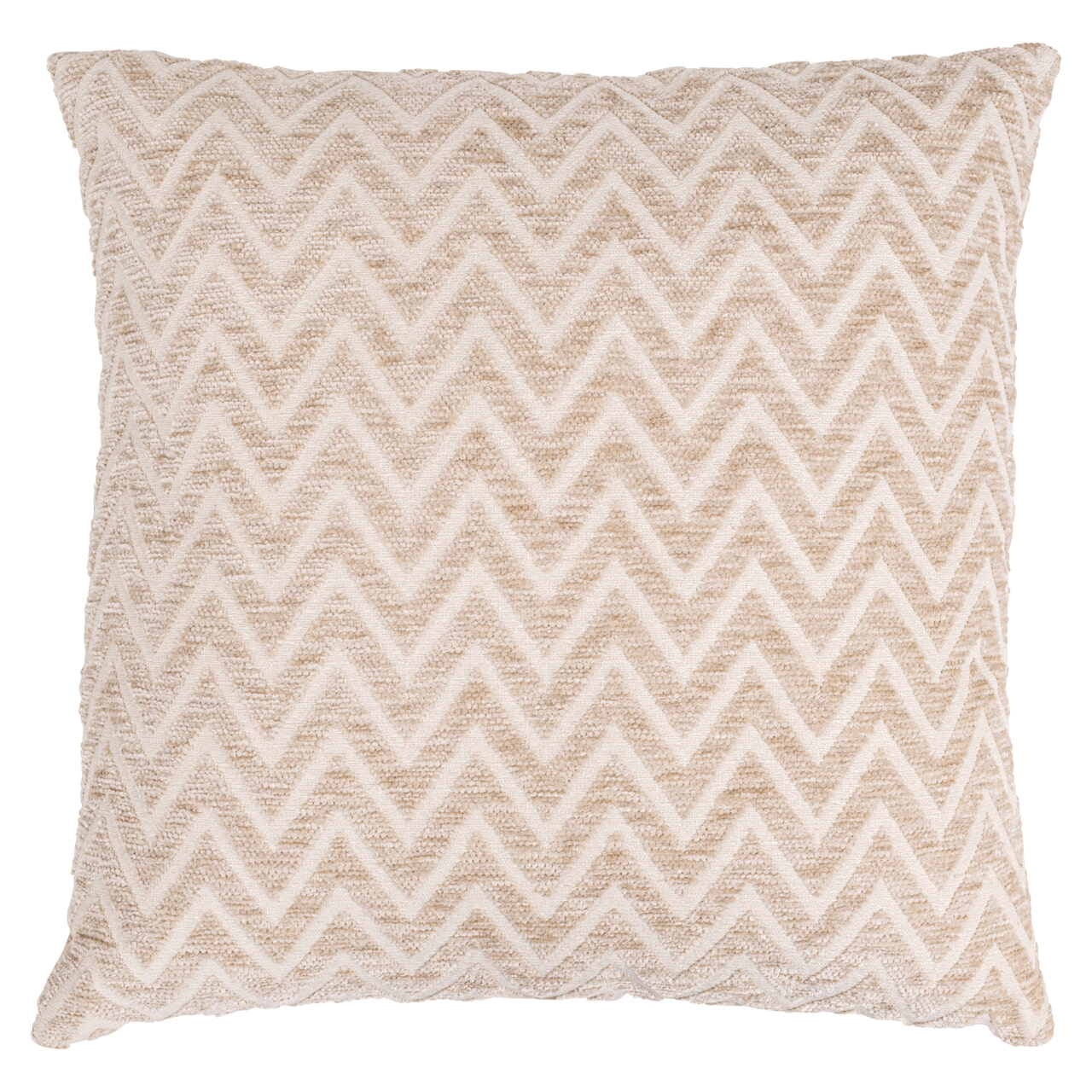 Richmond Kussen 'Cassy' Chevron, 50 x 50cm, kleur Beige