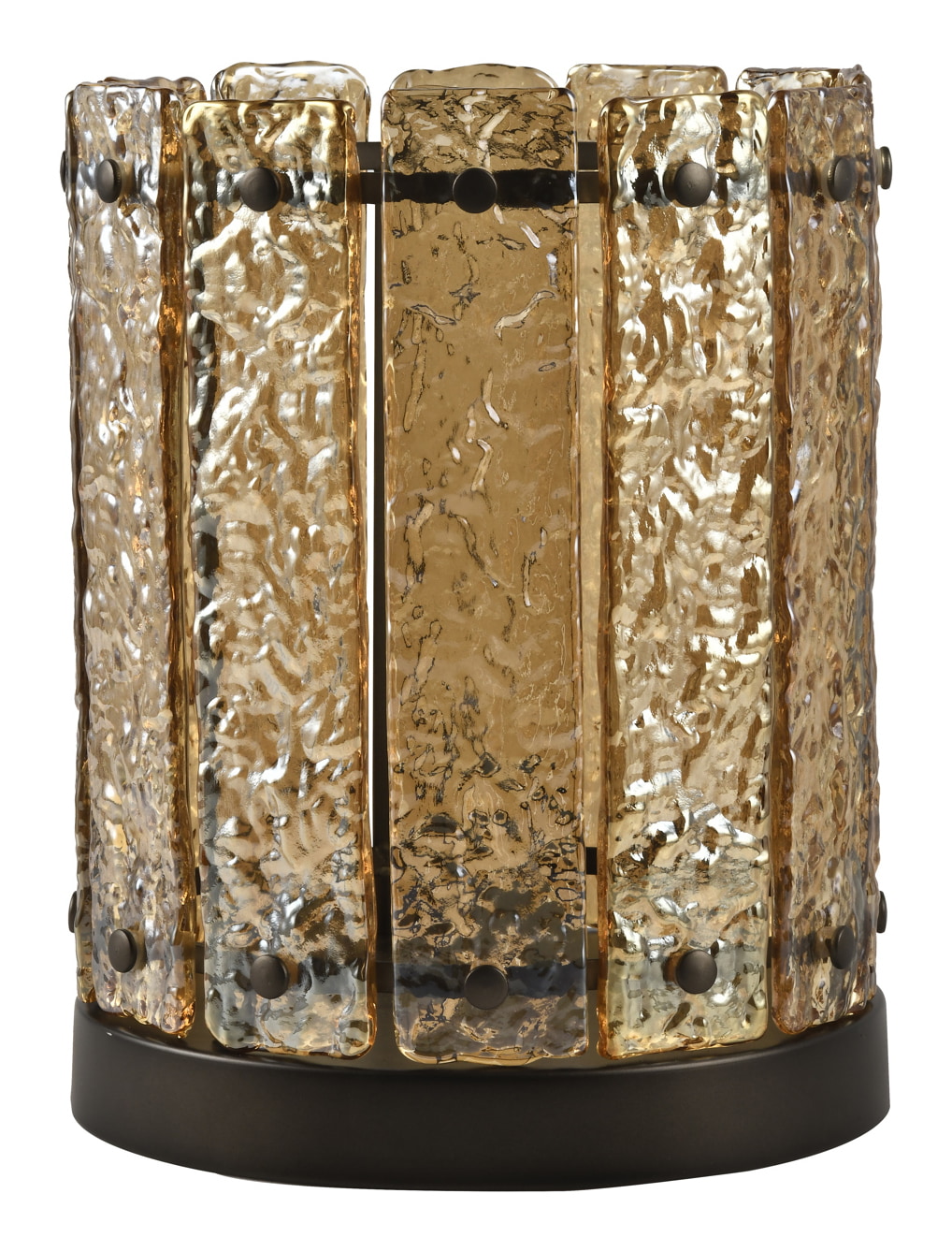 Richmond Windlicht Aura Glas, 27cm - Amber