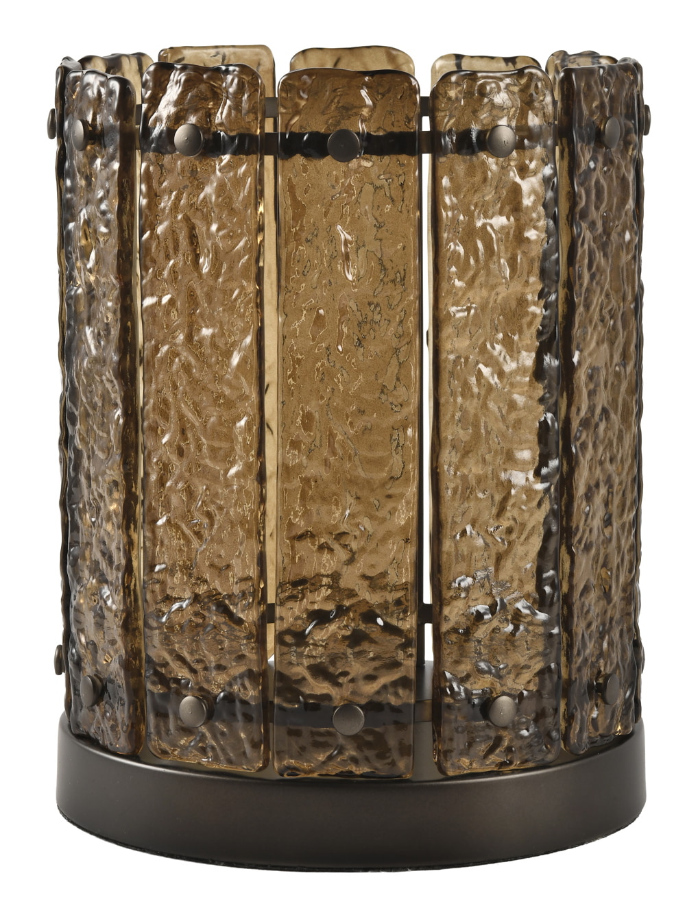 Richmond Windlicht Nuri Glas, 27cm - Bruin