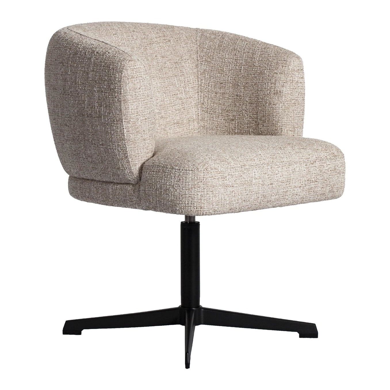 Richmond Draaibare Eetkamerstoel Dinan Tweed - Cream