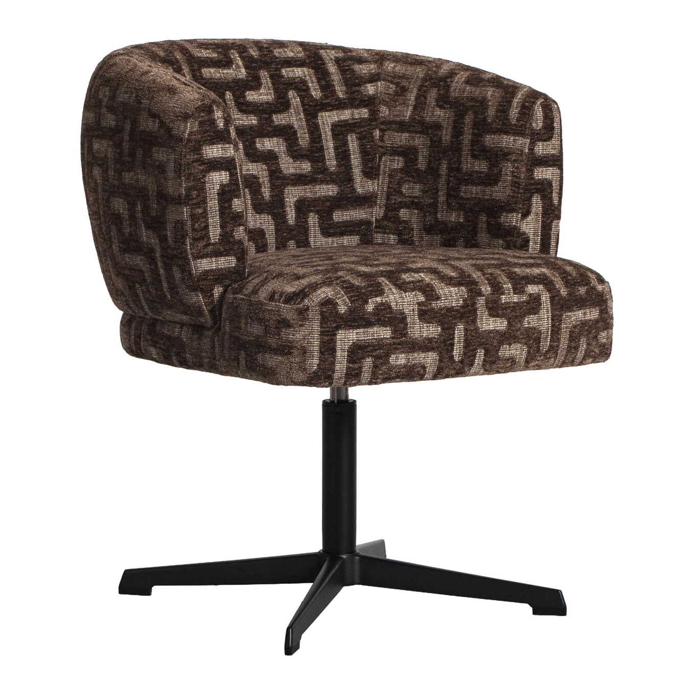 Richmond Eetkamerstoel Dinan Labyrinth - Brown