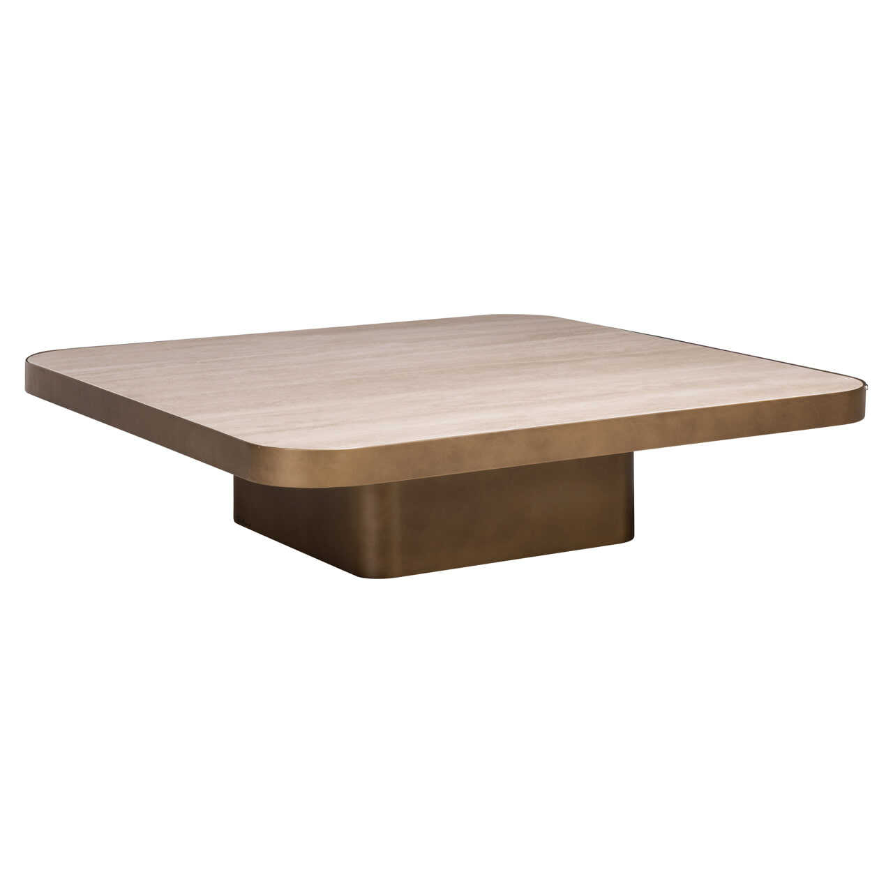 Richmond Salontafel 'Claridge' Keramiek, kleur Beige, 100 x 100cm