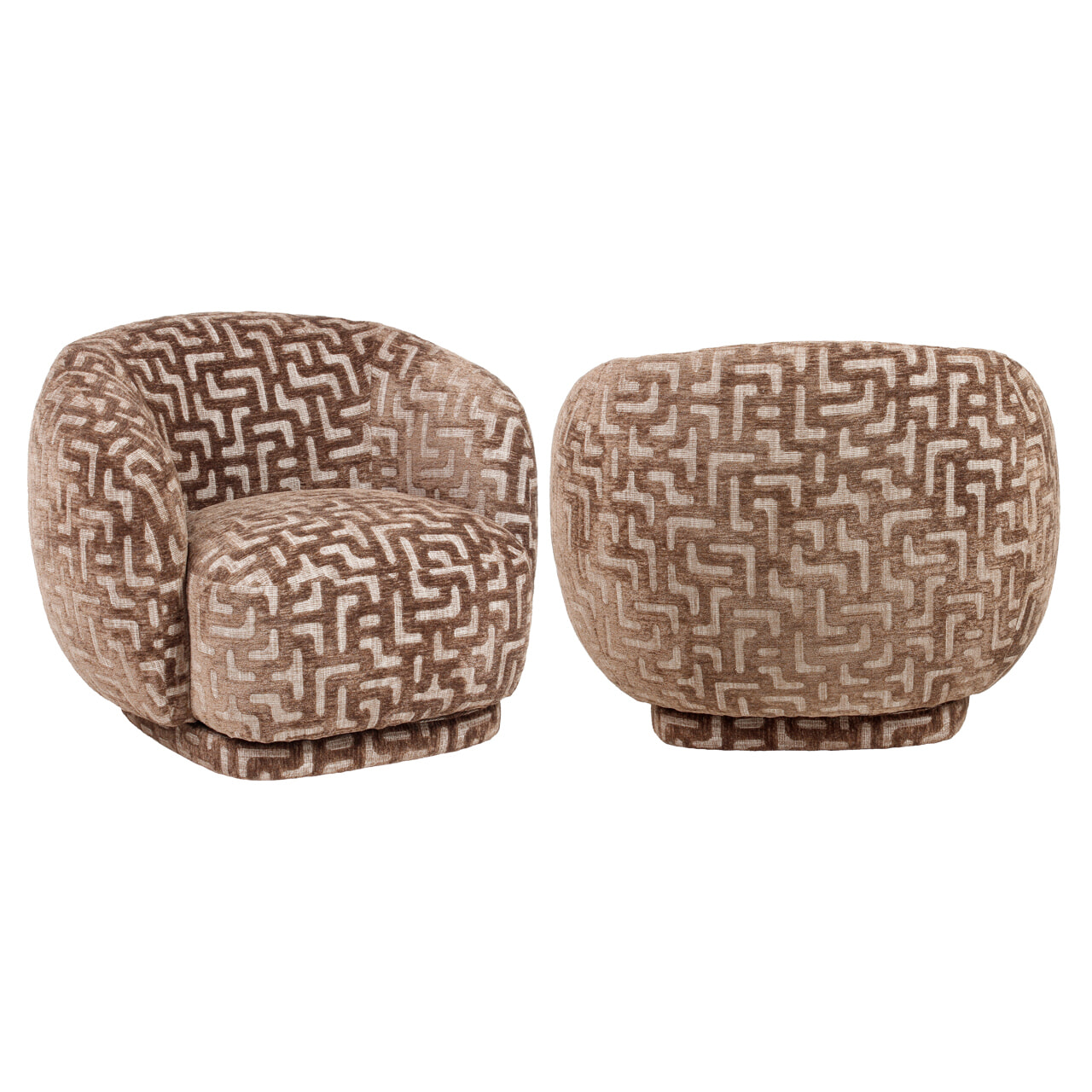 Richmond Fauteuil 'Negreslo' Labyrinth, kleur Brown 