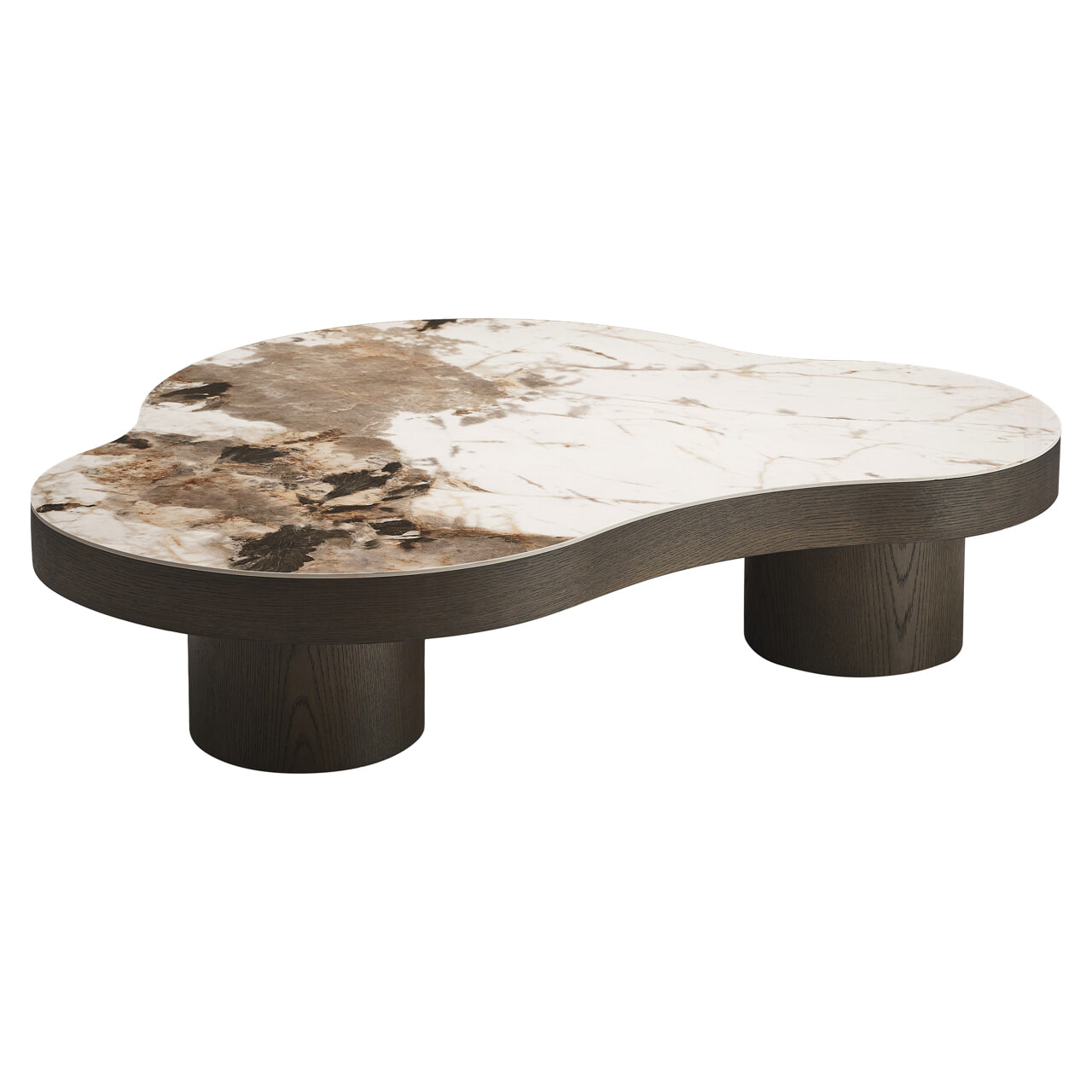 Richmond Salontafel Langford Keramiek - Bruin, 140 x 100cm - Organisch