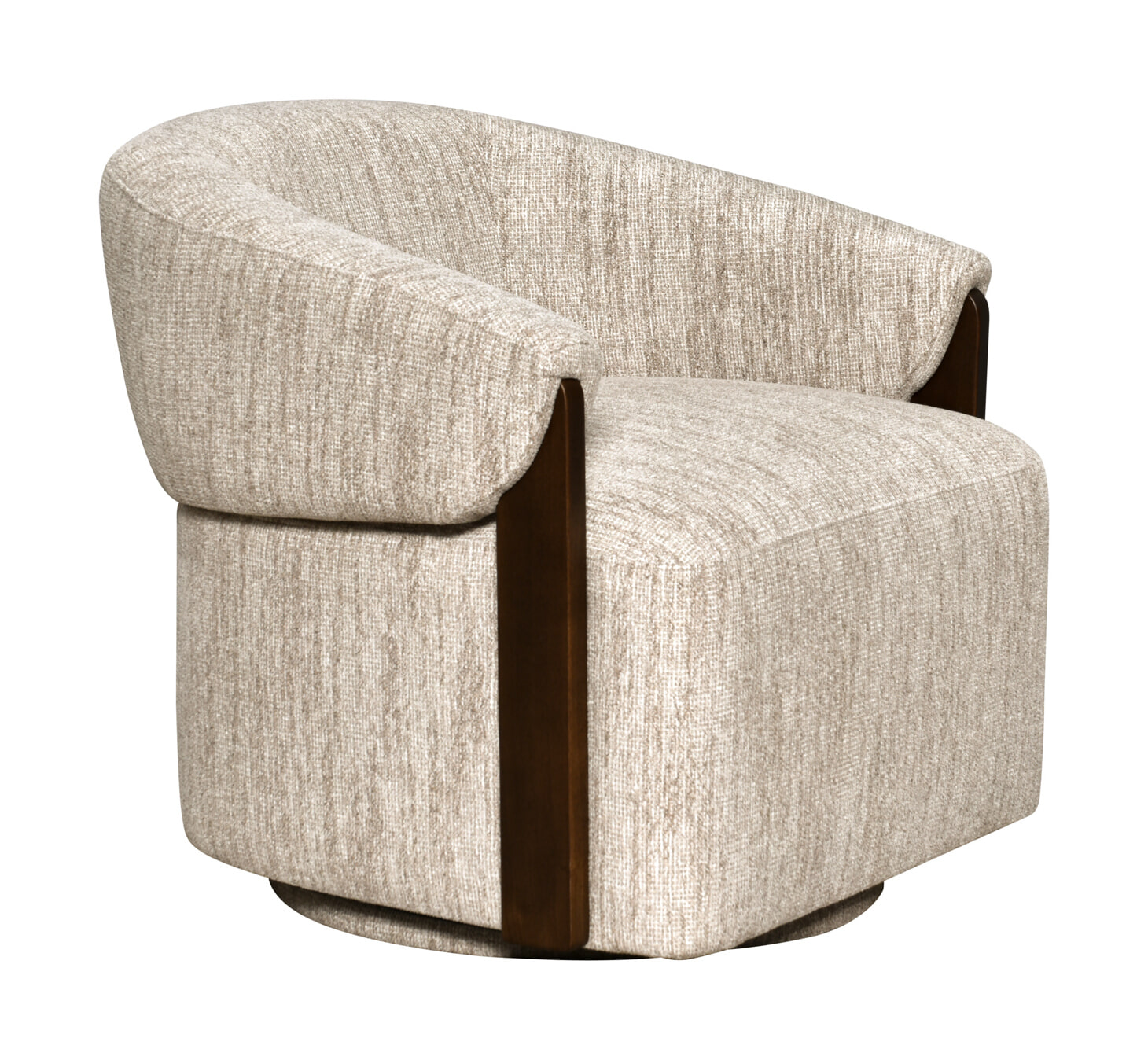 Richmond Draaifauteuil Marina Softweave en essenhout - Naturel