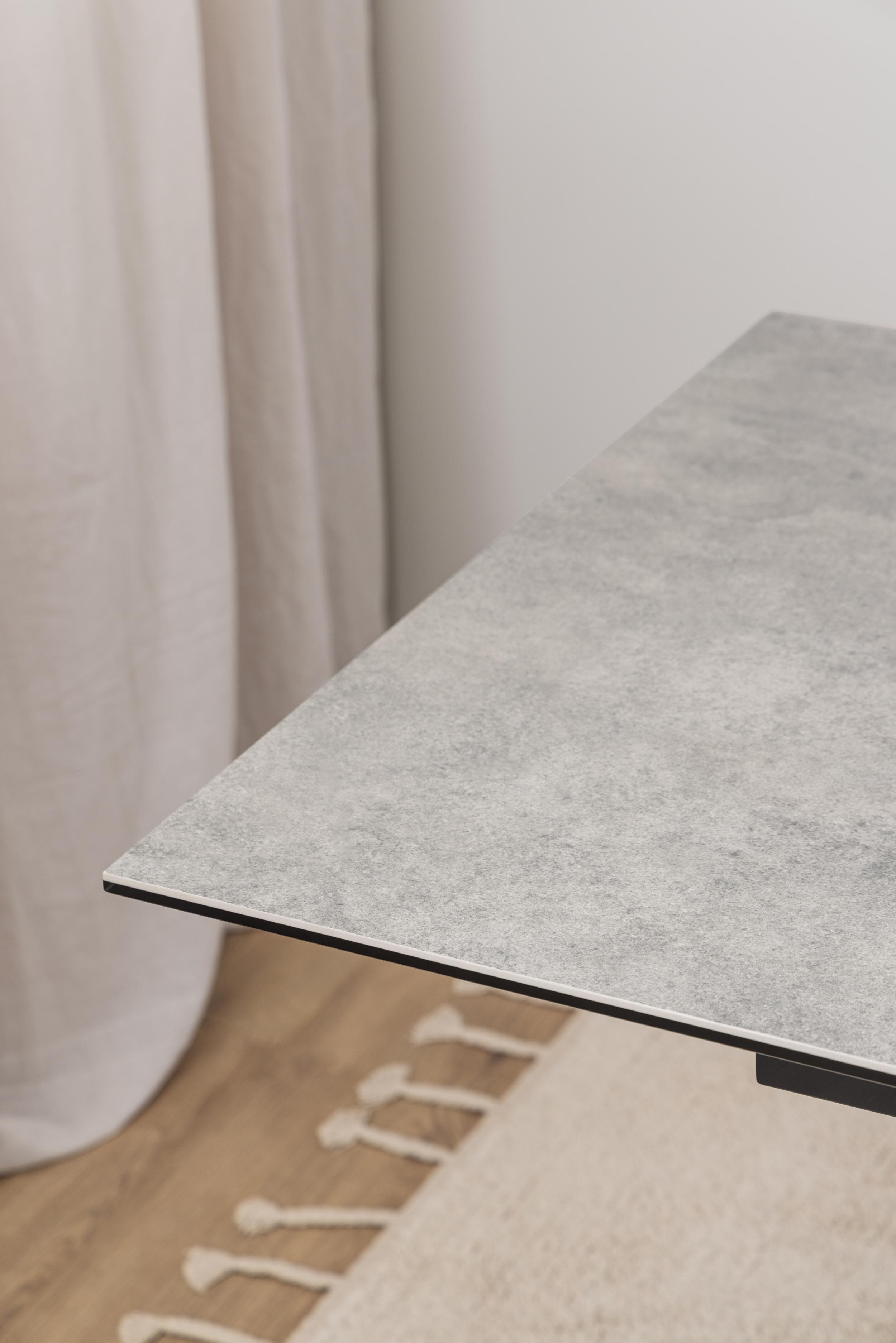 Bendt Uitschuifbare Eettafel 'Line' Keramiek, 168/210 x 90cm, kleur Grijs