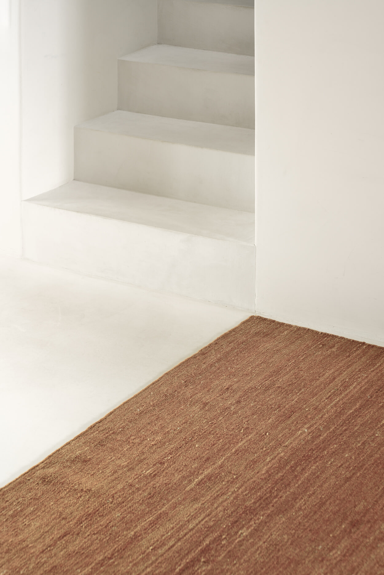 Ethnicraft Vloerkleed 'Nomad' Wol, 250 x 350cm, kleur Terracotta