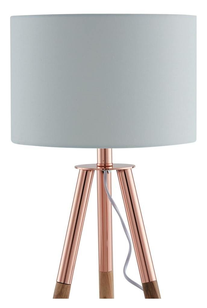 Artistiq Tafellamp 'Renee' 55cm, kleur Wit/Koper