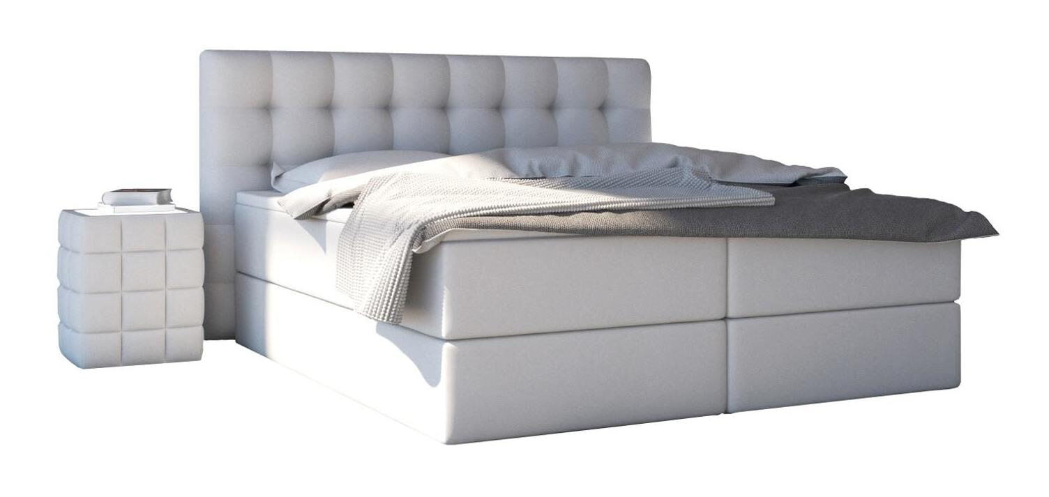 Artistiq Boxspring 'Penelope' 200 x 200cm, kleur Wit Artistiq Boxspring 'Penelope' 200 x 200cm, kleur Wit