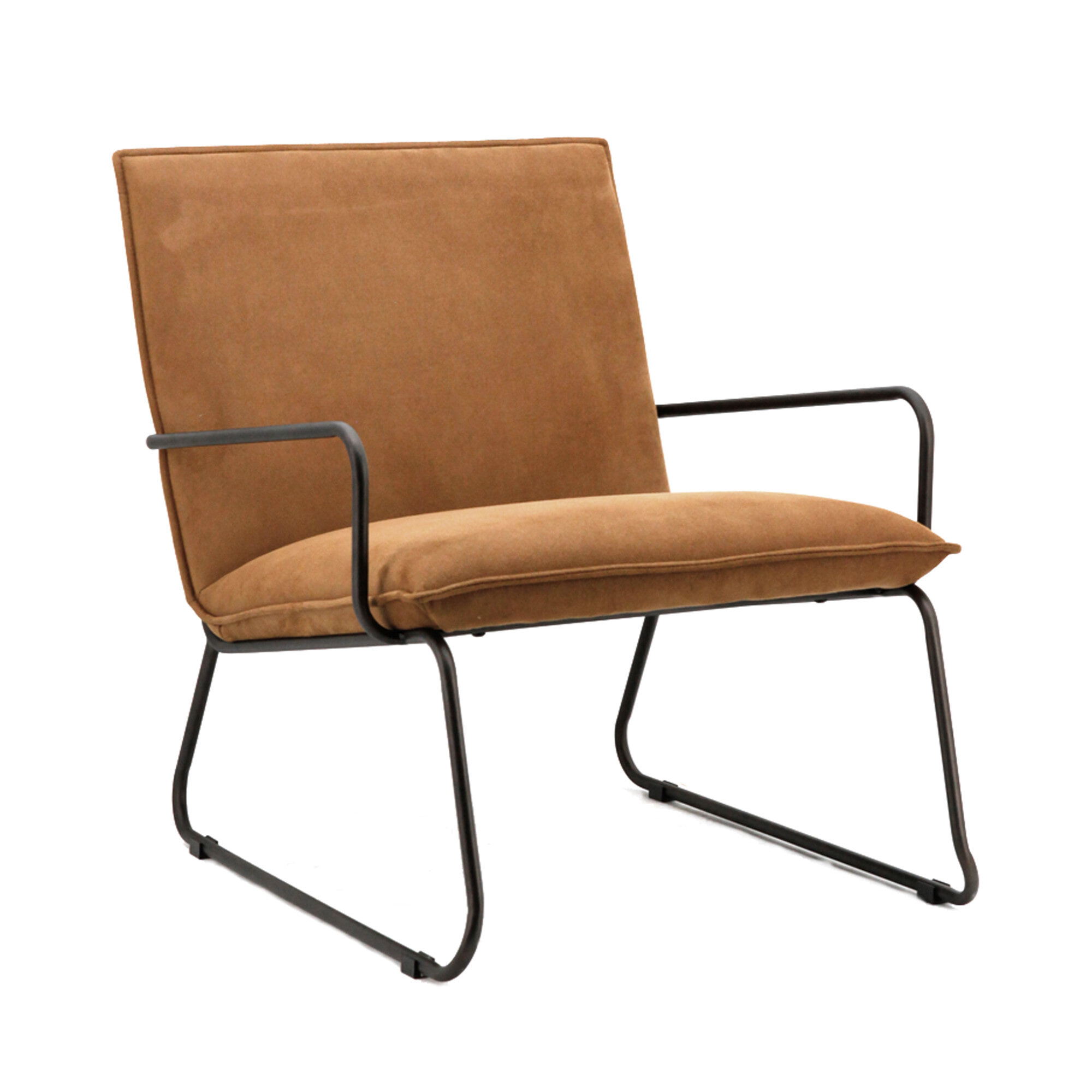 Eleonora Fauteuil 'Delta' kleur cognac Eleonora Fauteuil 'Delta' kleur cognac