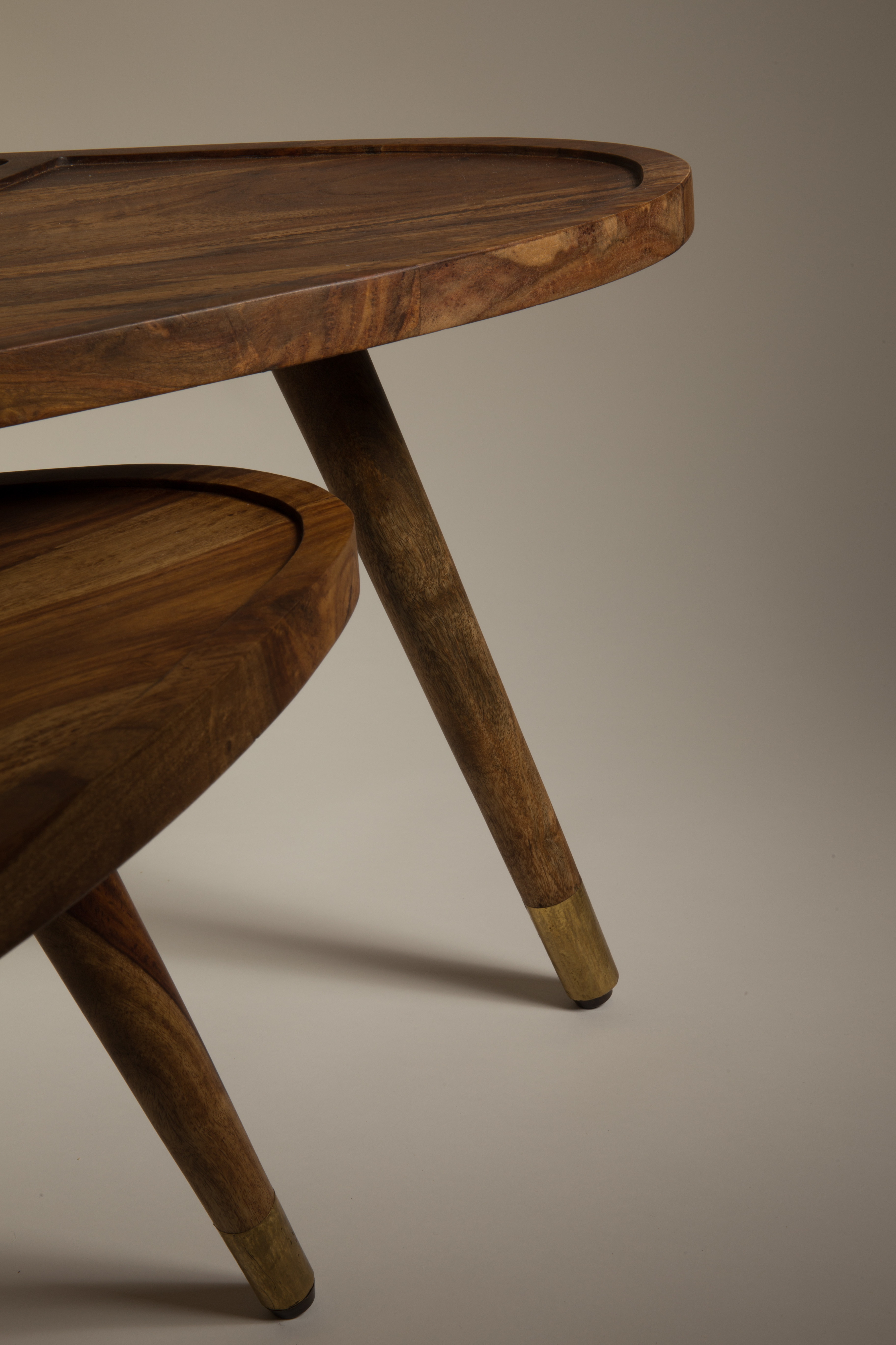 Dutchbone Organische Salontafel 'Sham' set van 2 stuks