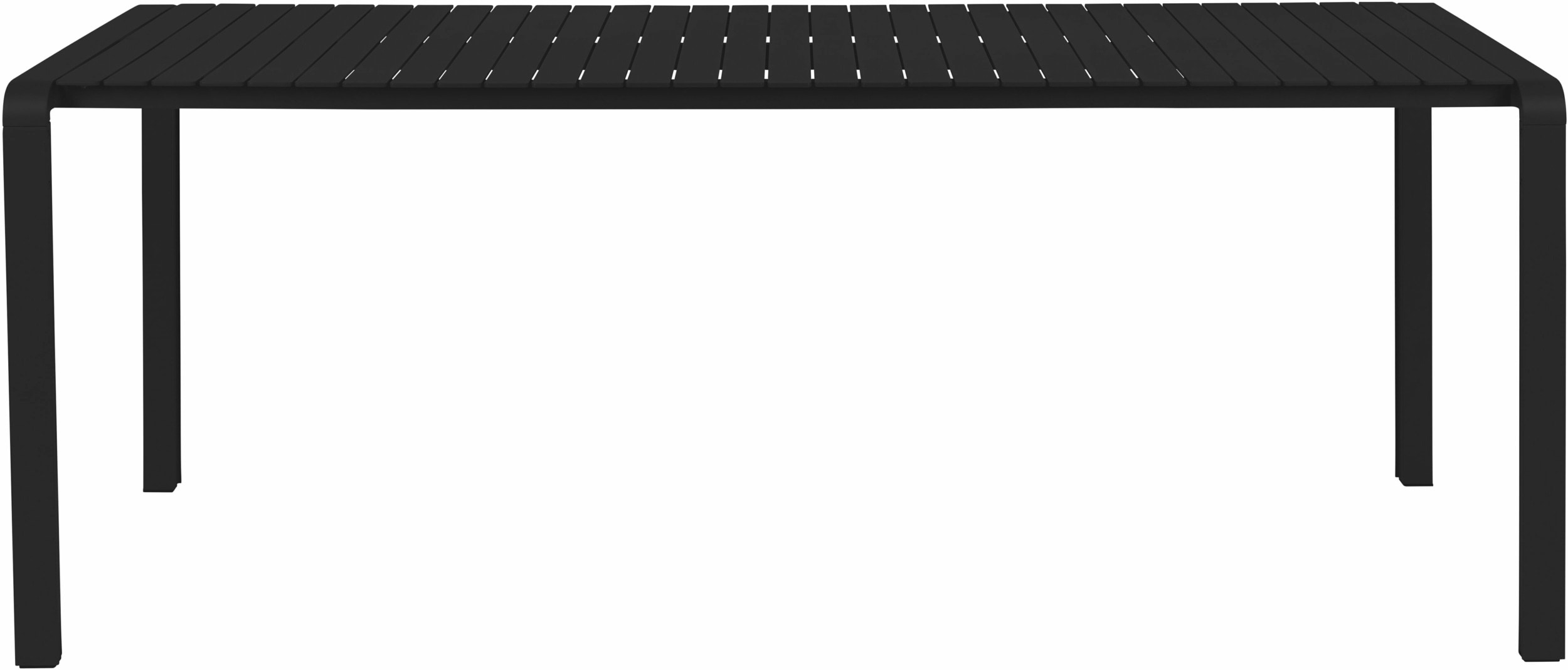 Zuiver Tuintafel 'Vondel' 214 x 97cm, kleur Zwart