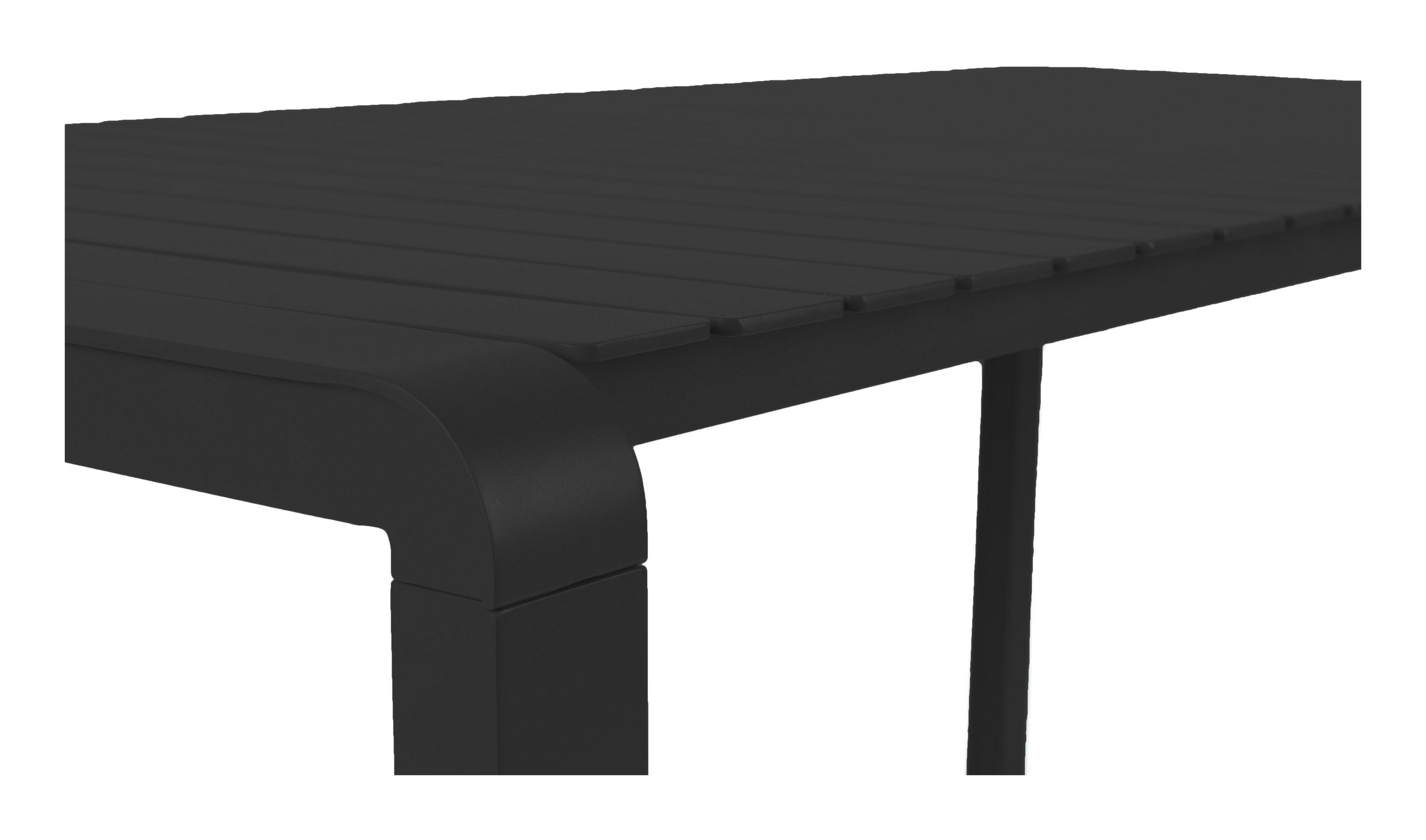 Zuiver Tuintafel 'Vondel' 214 x 97cm, kleur Zwart