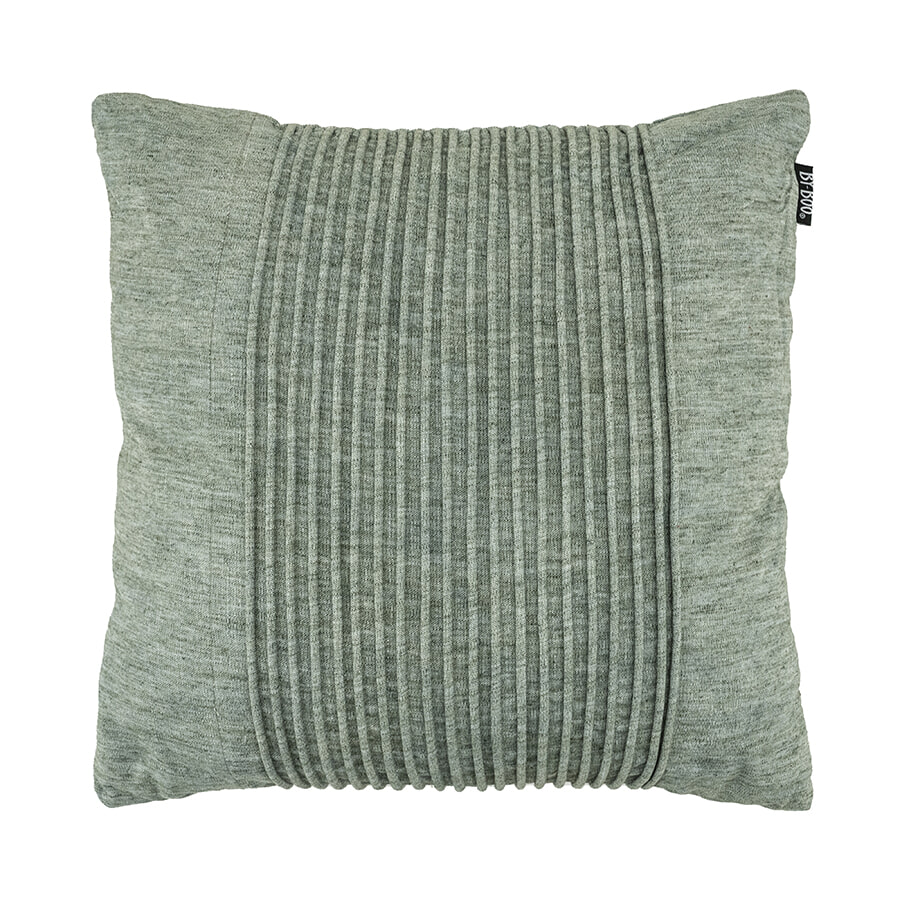 By-Boo Kussen Lineas 45 x 45cm - Groen